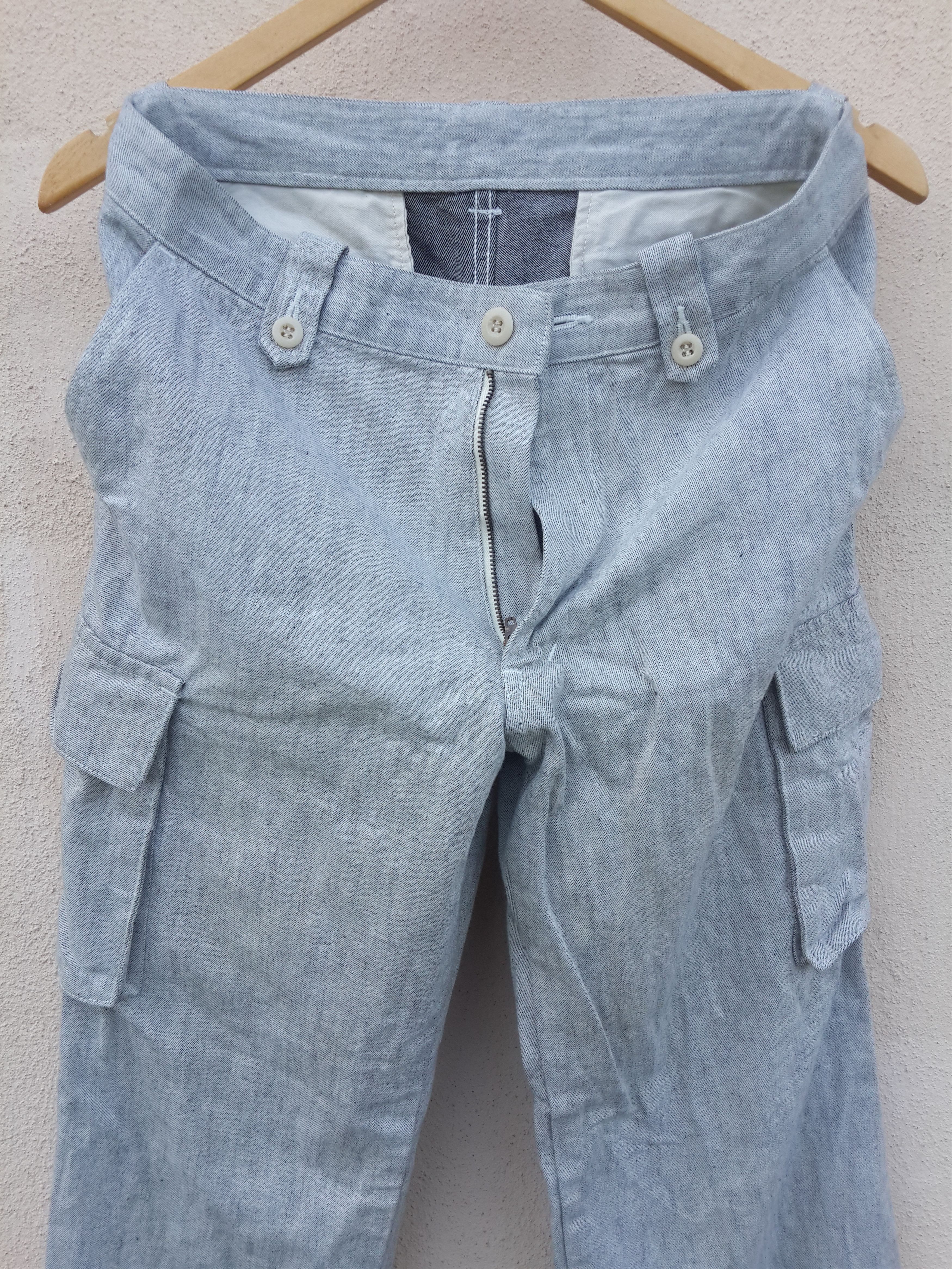 image of Boycott Cargo Pant Adjustable Leg Zipper Hard Cotton in Lite Grey, Men's (Size 31)