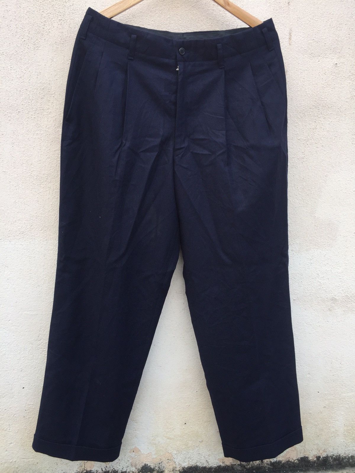 Yohji Yamamoto Yohji Yamamoto Double Flip Wide Pants Size US 32 / EU 48 - 1 Thumbnail