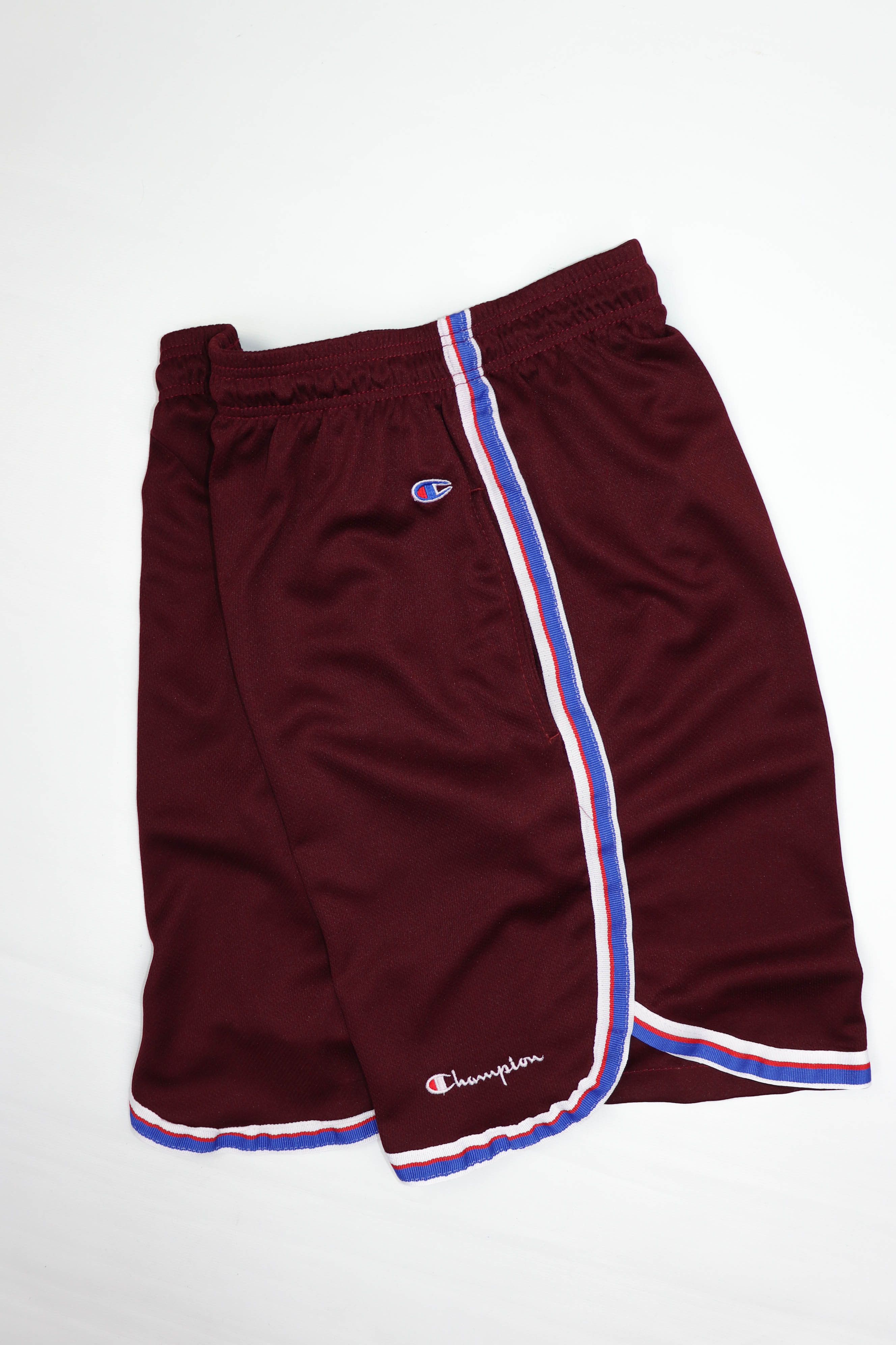 Champion Vintage Champion Performance Wine Burgundy Poly Mesh Shorts Size US 33 - 4 Thumbnail