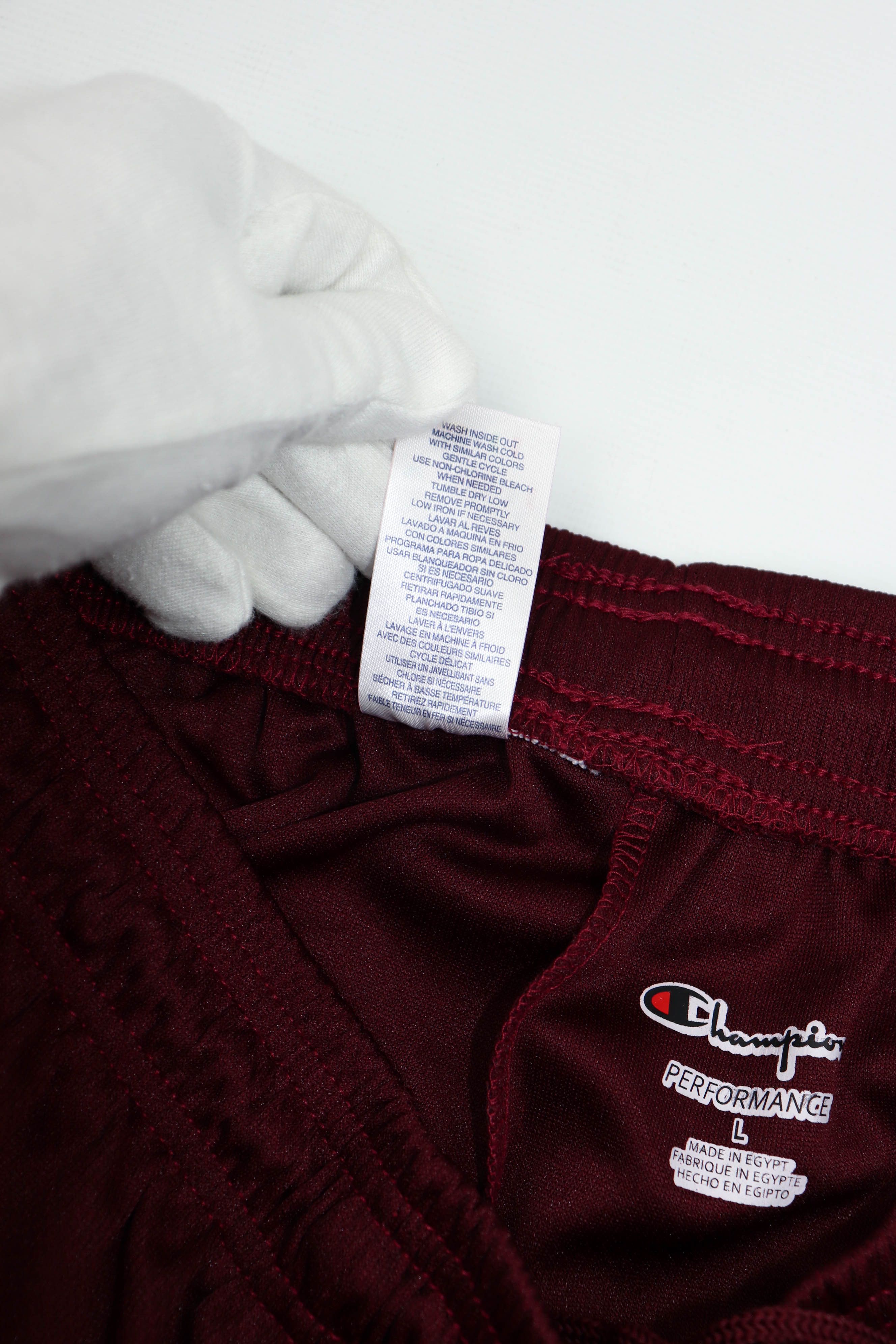 Champion Vintage Champion Performance Wine Burgundy Poly Mesh Shorts Size US 33 - 10 Thumbnail