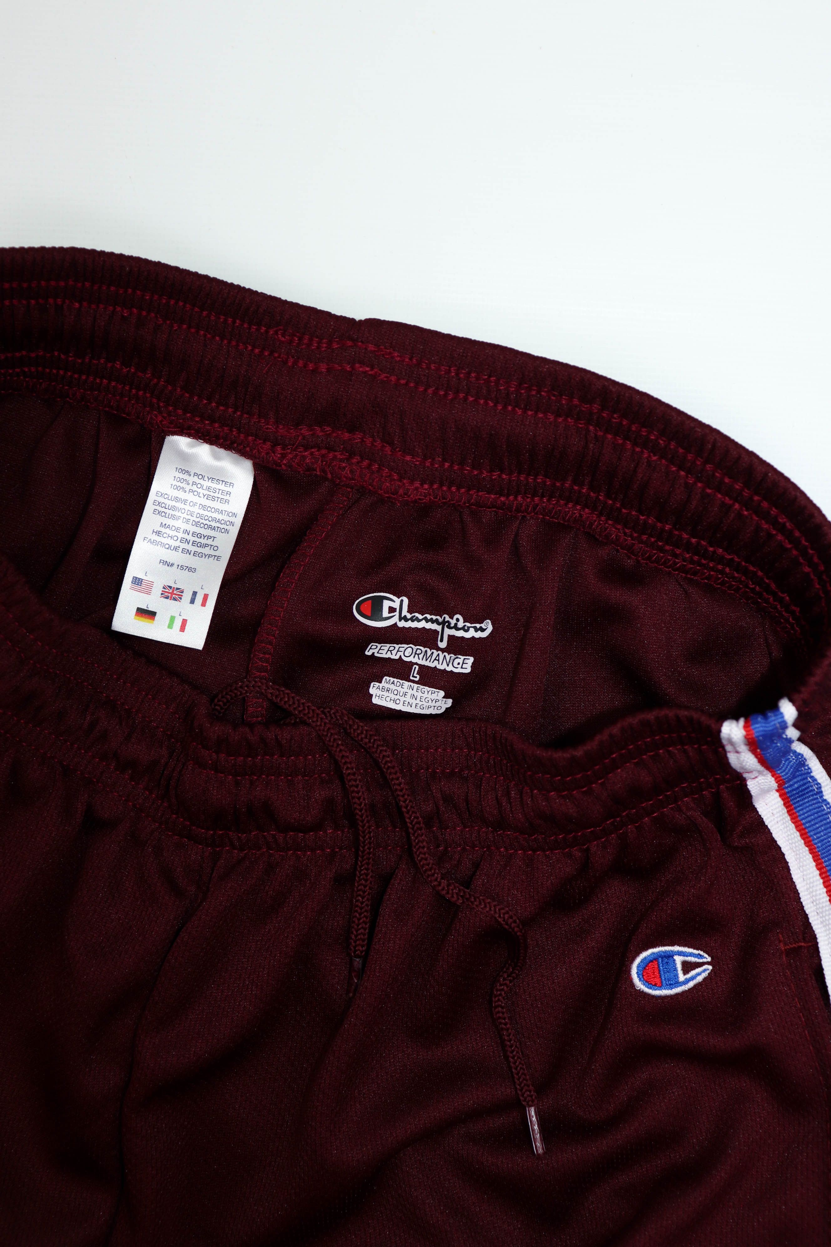 Champion Vintage Champion Performance Wine Burgundy Poly Mesh Shorts Size US 33 - 8 Thumbnail