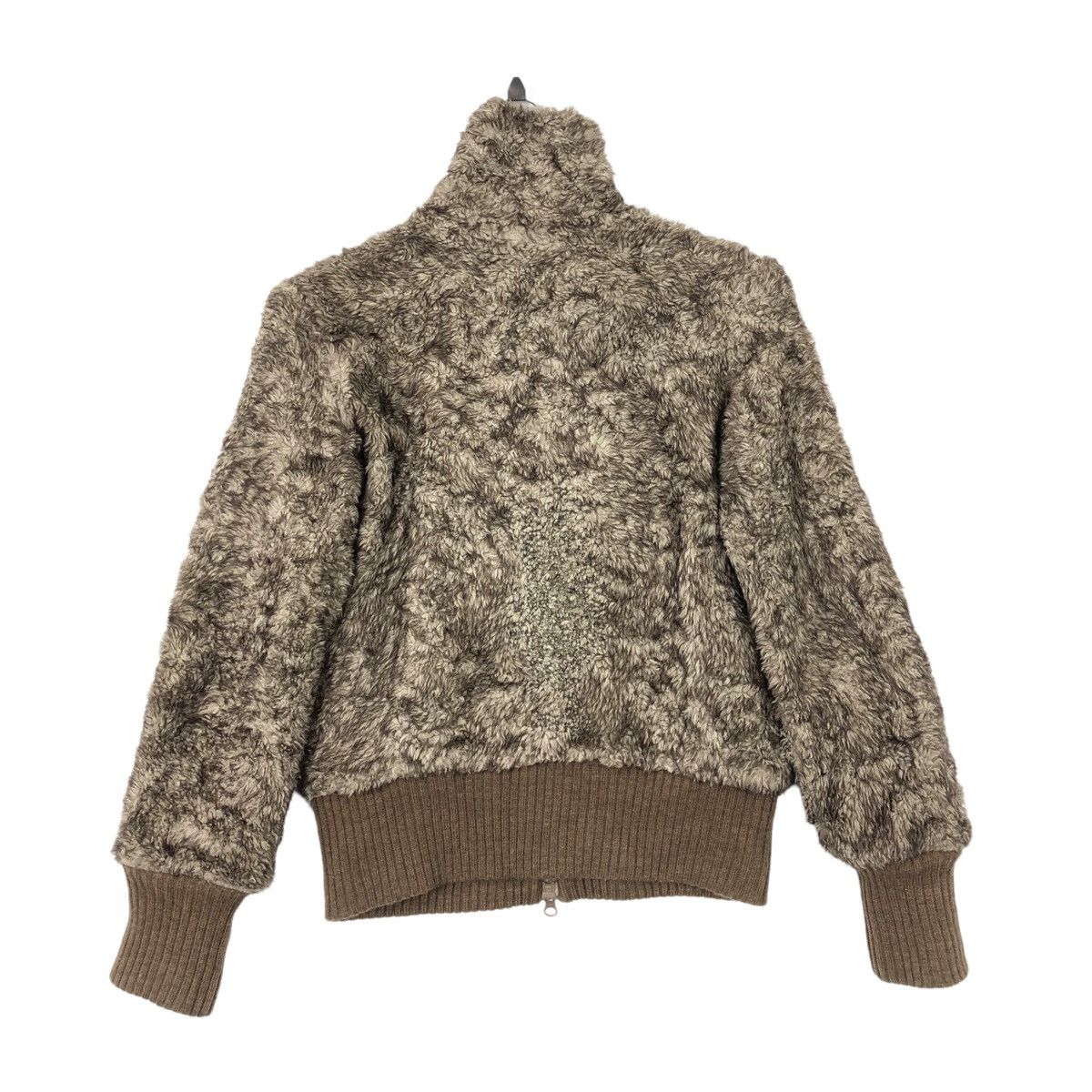 Issey Miyake Vtg TSUMORI CHISATO Sherpa Fleece Turtle Neck Jacket Size S / US 4 / IT 40 - 2 Thumbnail