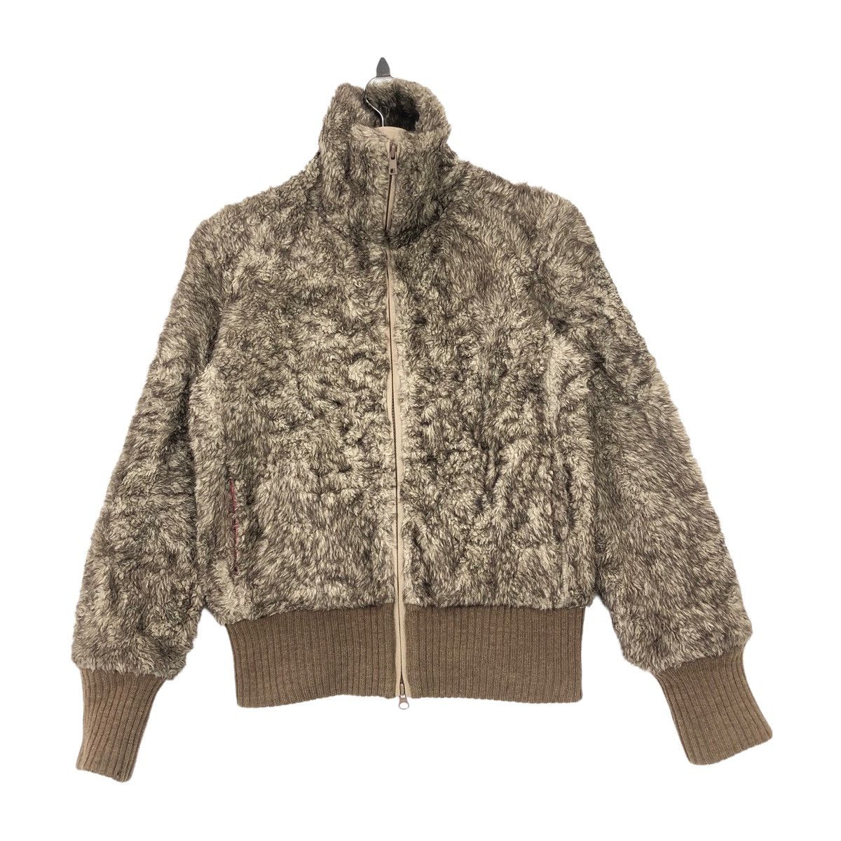 Vtg TSUMORI CHISATO Sherpa Fleece Turtle Neck Jacket