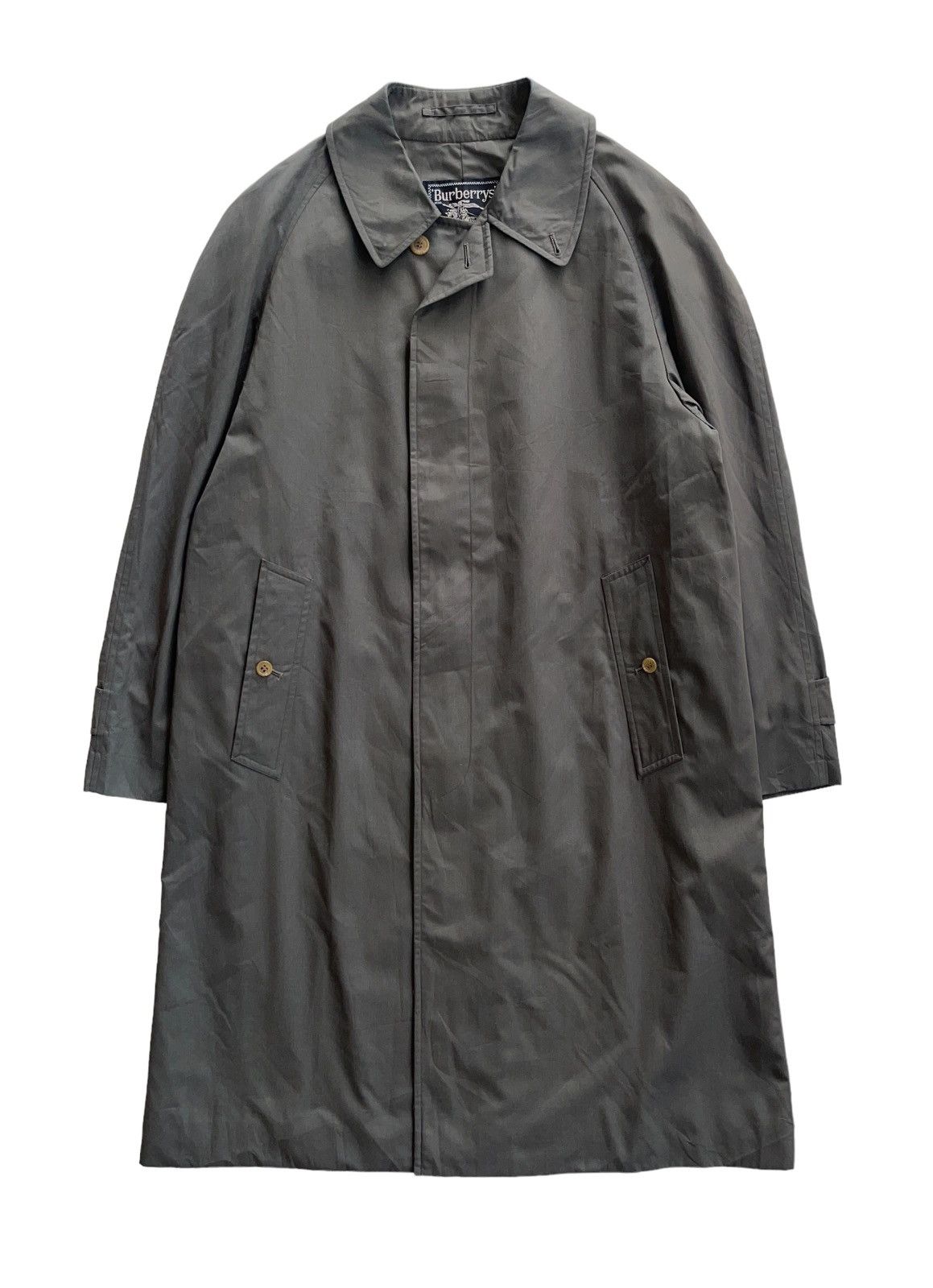 Burberry Vintage Burberrys Olive Green Trench Coat Size US L / EU 52-54 / 3 - 1 Thumbnail