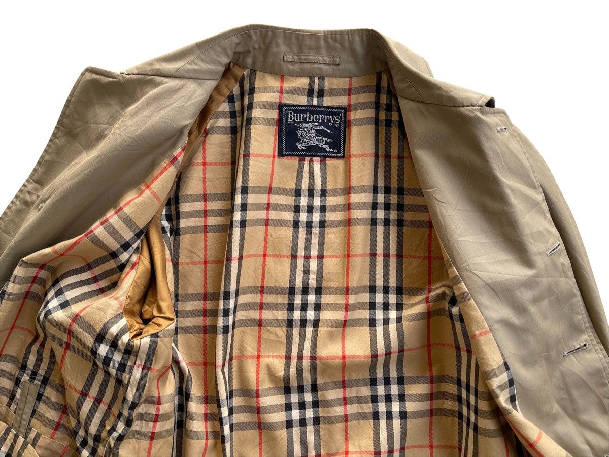 Burberry Vintage Burberrys Checked Trench Coat Size US L / EU 52-54 / 3 - 6 Thumbnail
