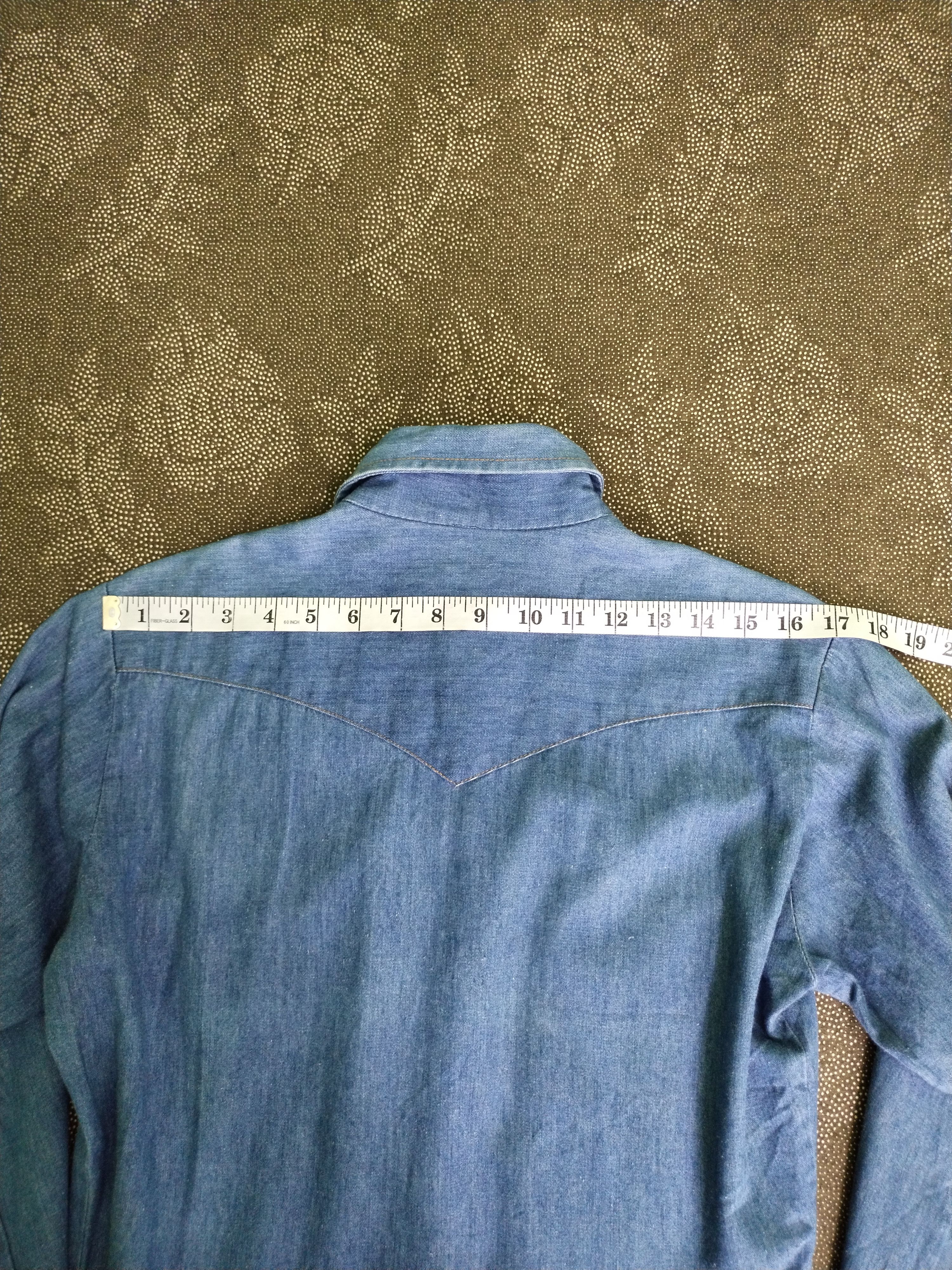 Lee × Vintage VTG 70S LEE M DENIM WESTERN SHIRT WITH PRESS STUD BUTTON Size US M / EU 48-50 / 2 - 16 Thumbnail