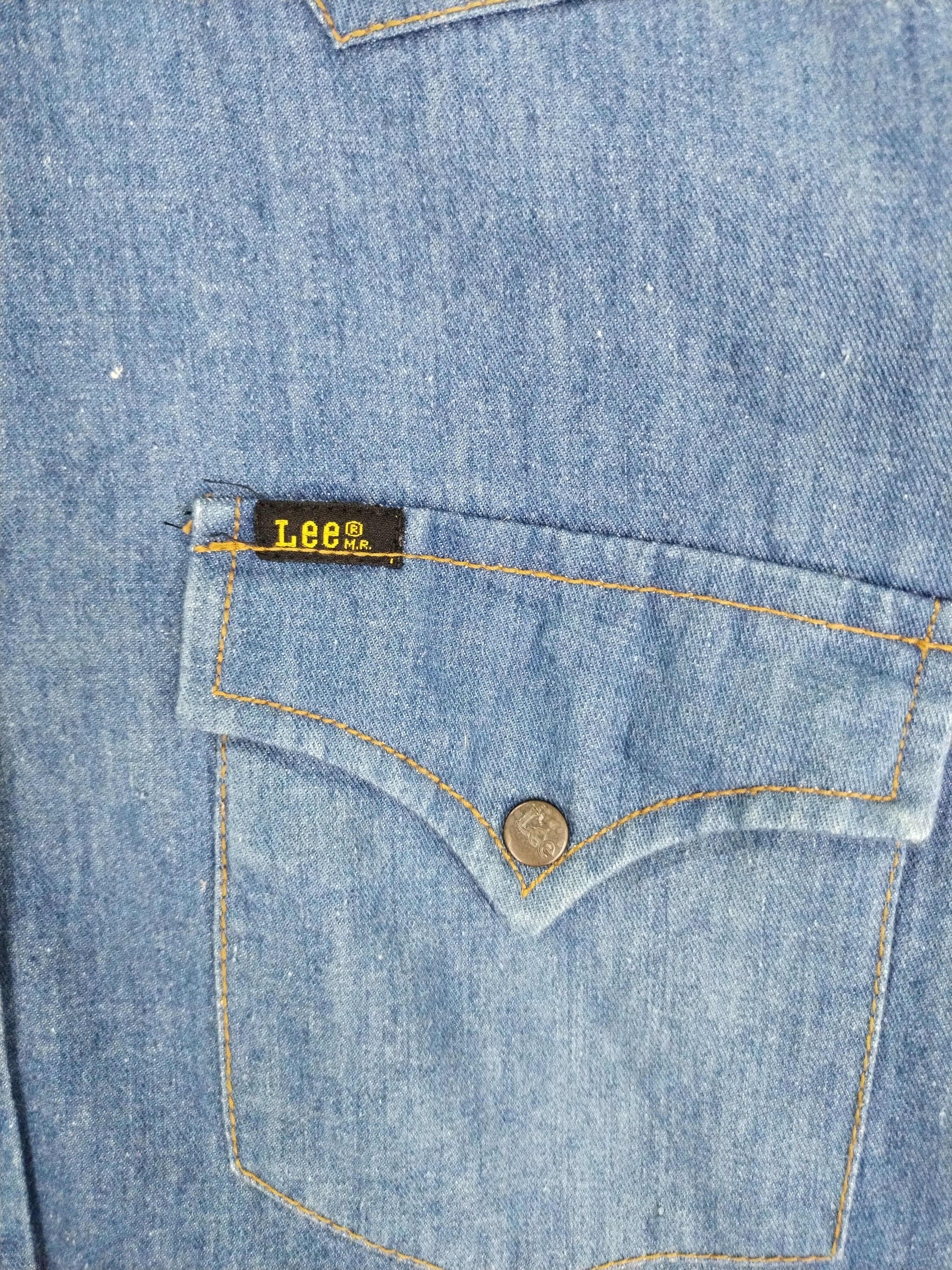 Lee × Vintage VTG 70S LEE M DENIM WESTERN SHIRT WITH PRESS STUD BUTTON Size US M / EU 48-50 / 2 - 6 Thumbnail
