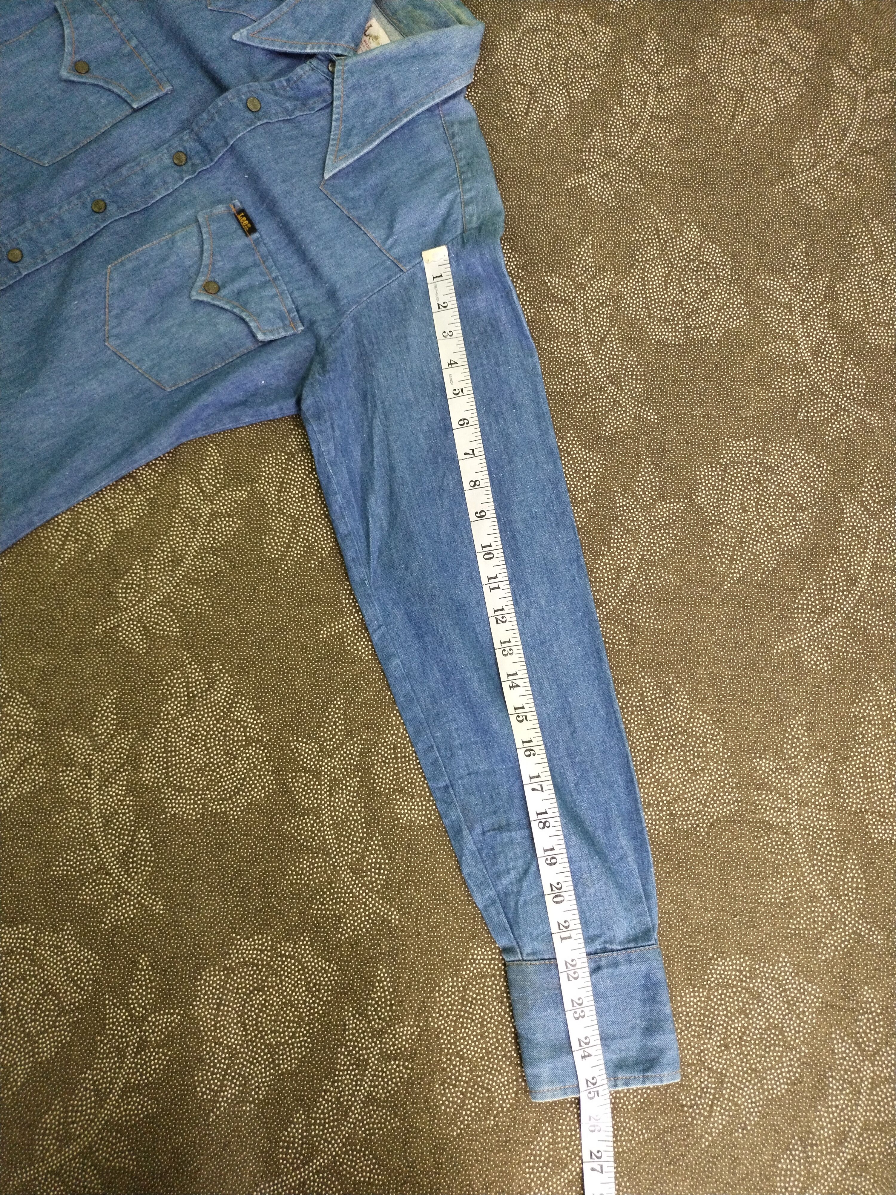 Lee × Vintage VTG 70S LEE M DENIM WESTERN SHIRT WITH PRESS STUD BUTTON Size US M / EU 48-50 / 2 - 15 Thumbnail