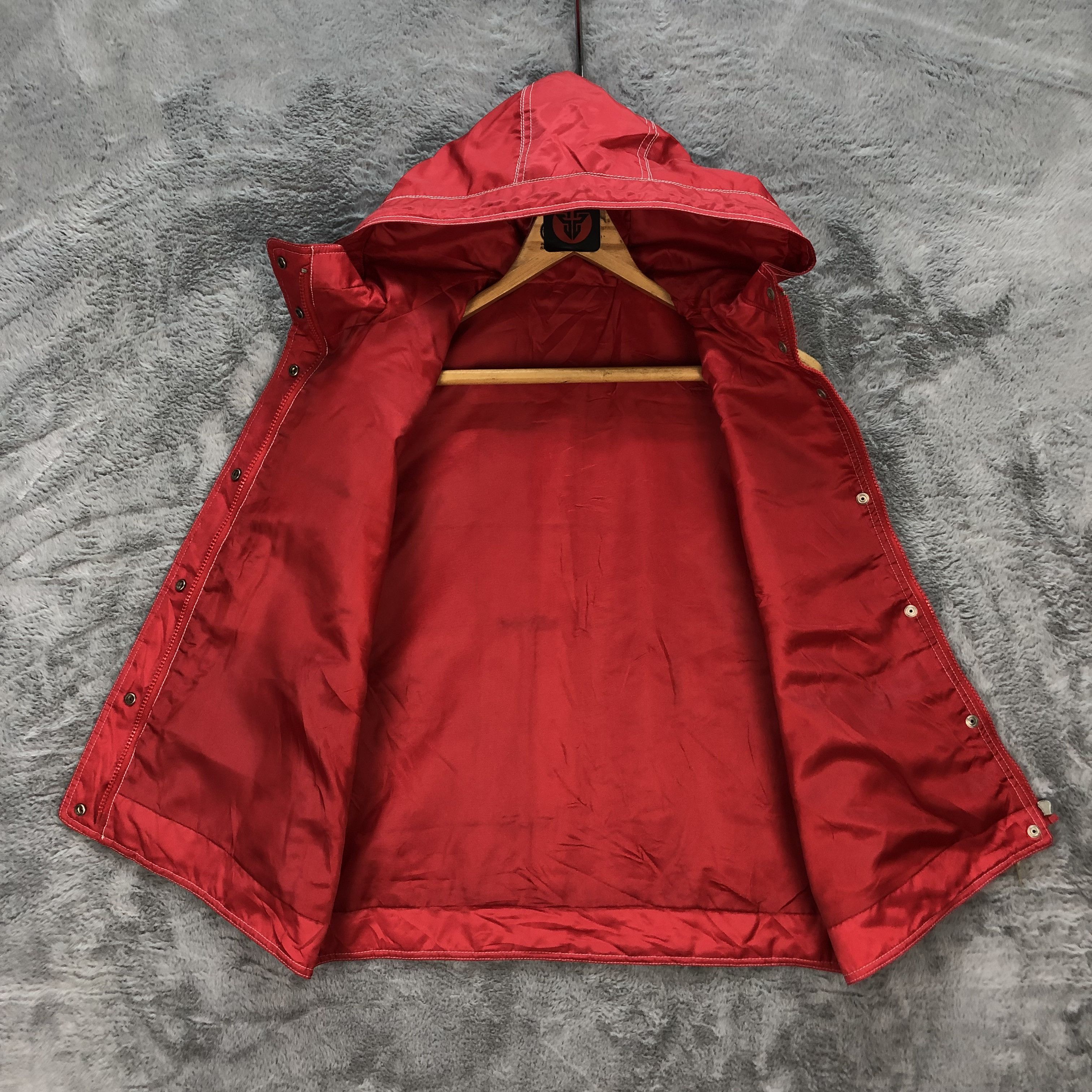 Ellesse Ellesse Embroidery Logo Hooded Red Vest #6316-60 Size S / US 4 / IT 40 - 9 Thumbnail