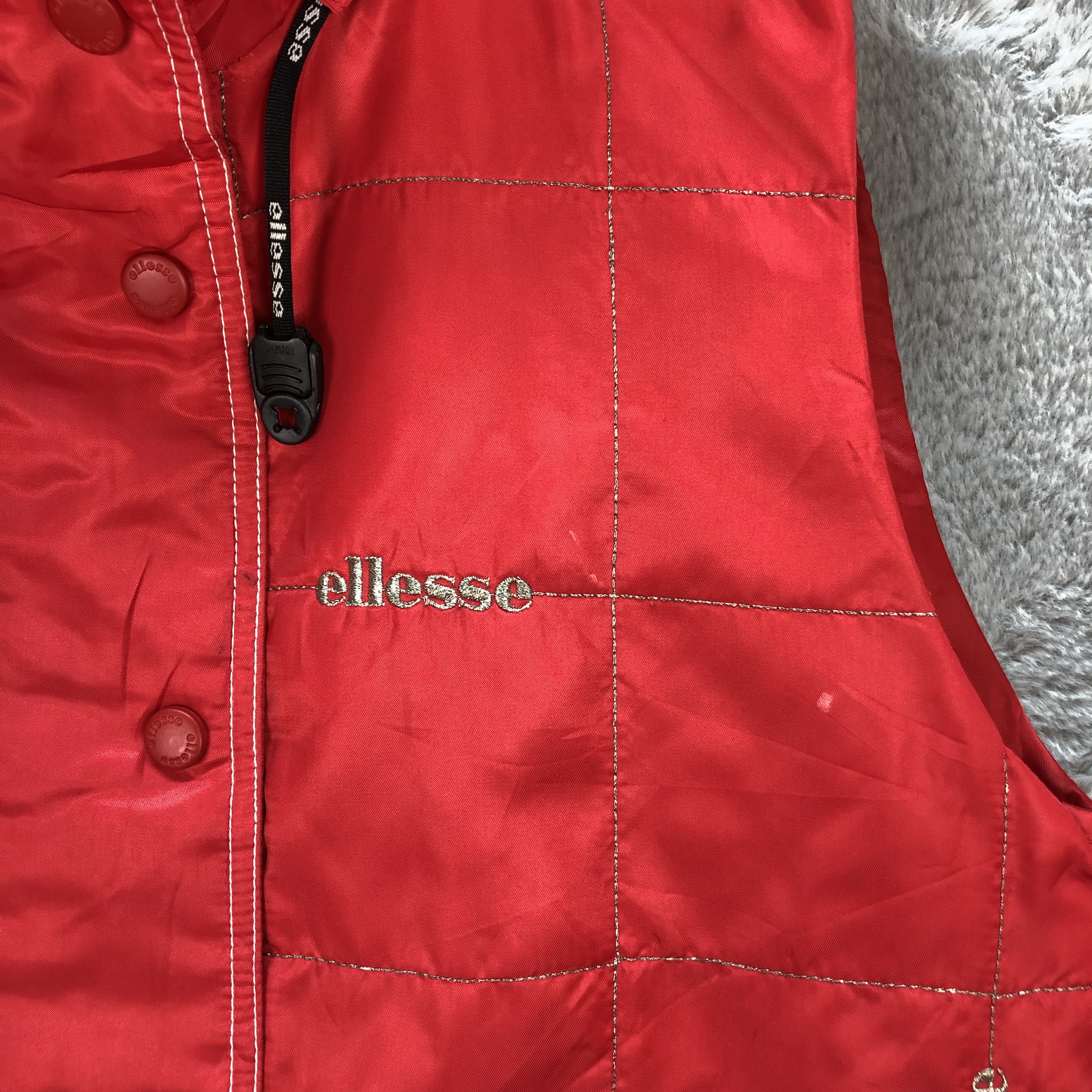 Ellesse Ellesse Embroidery Logo Hooded Red Vest #6316-60 Size S / US 4 / IT 40 - 4 Thumbnail