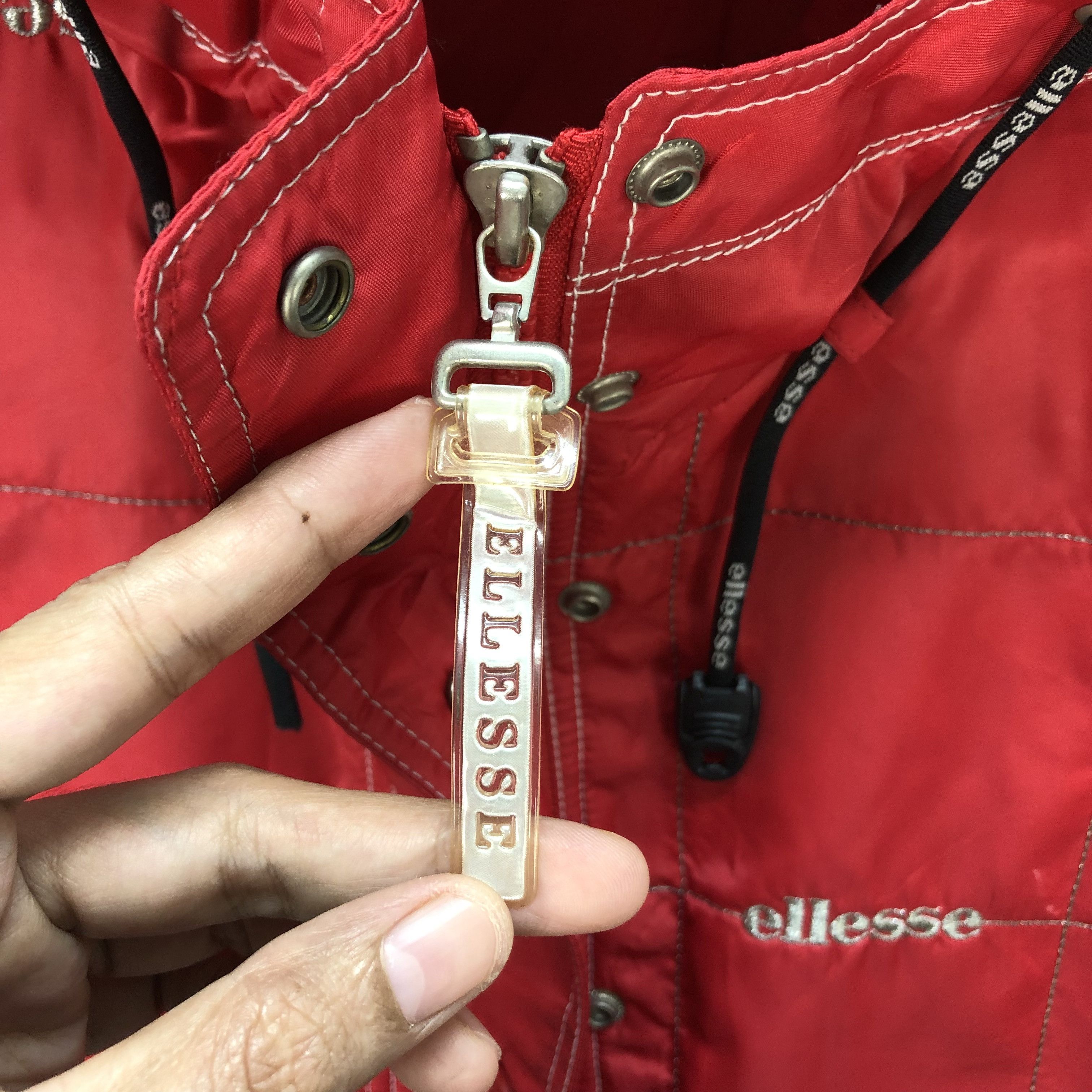 Ellesse Ellesse Embroidery Logo Hooded Red Vest #6316-60 Size S / US 4 / IT 40 - 8 Thumbnail