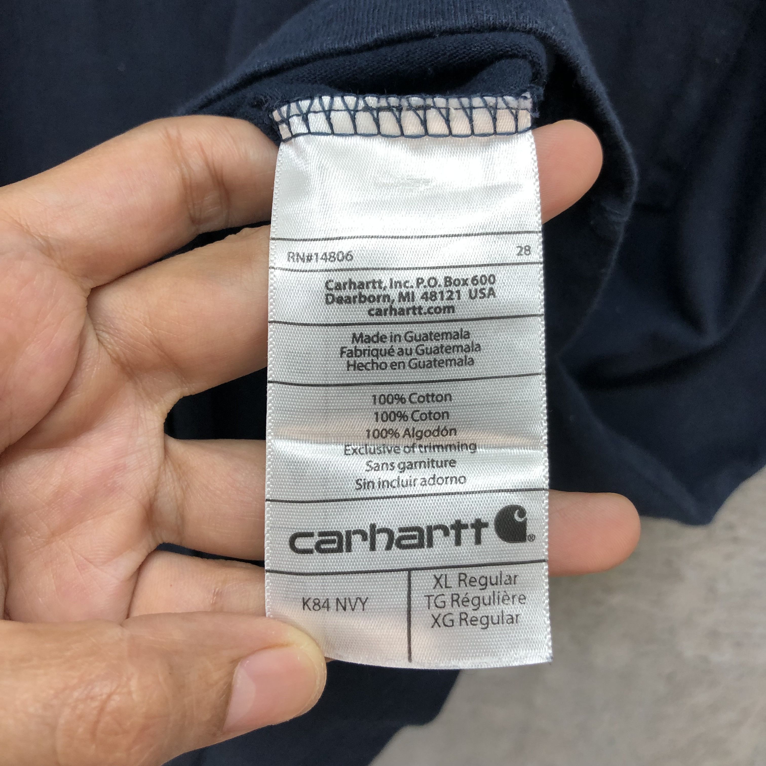 Carhartt Carhartt Spring 2015 Single Pocket T Shirt #6307-59 Size US XL / EU 56 / 4 - 8 Thumbnail