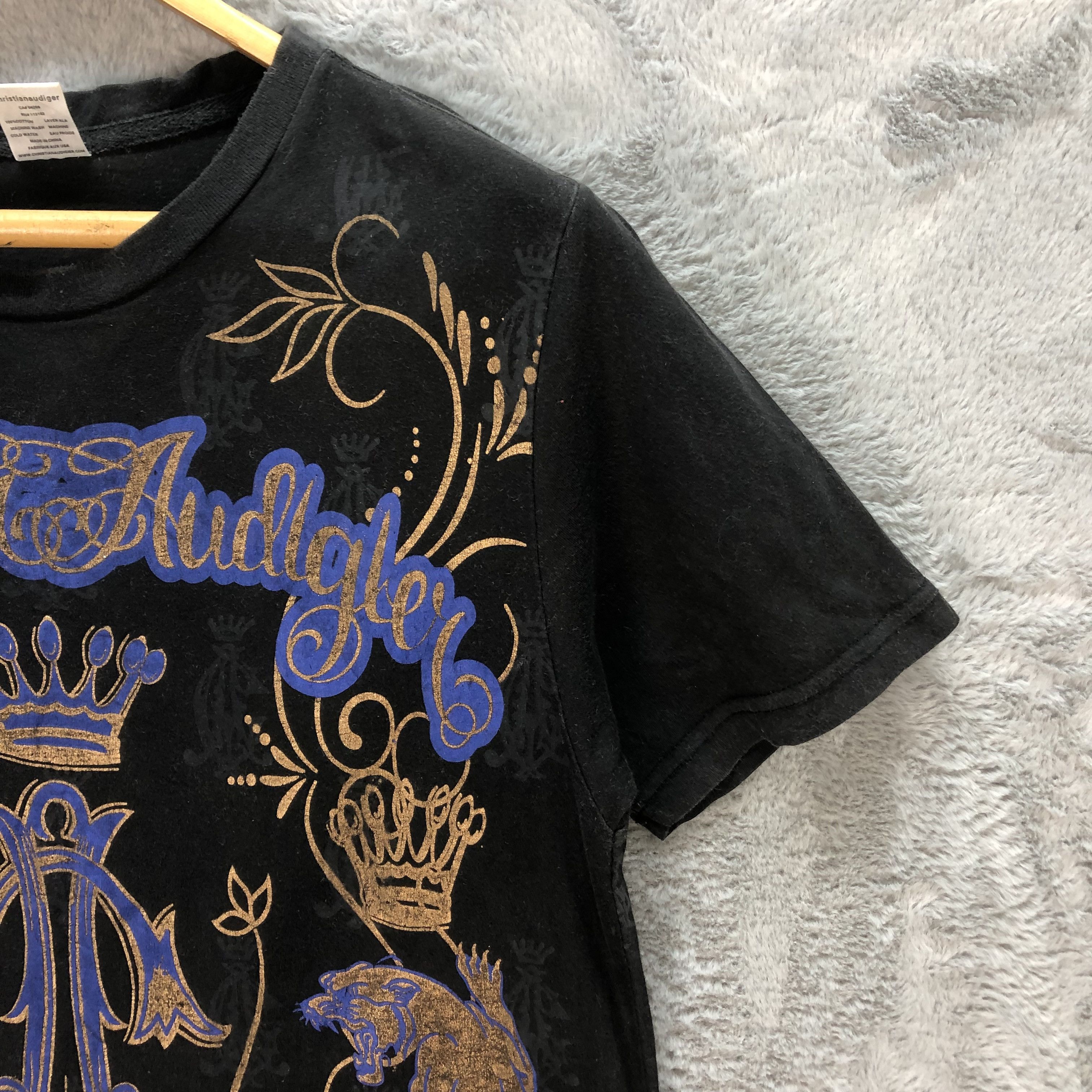 Christian Audigier Christian Audigier Los Angeles Hollywood Printed T #6306-59 Size M / US 6-8 / IT 42-44 - 6 Thumbnail