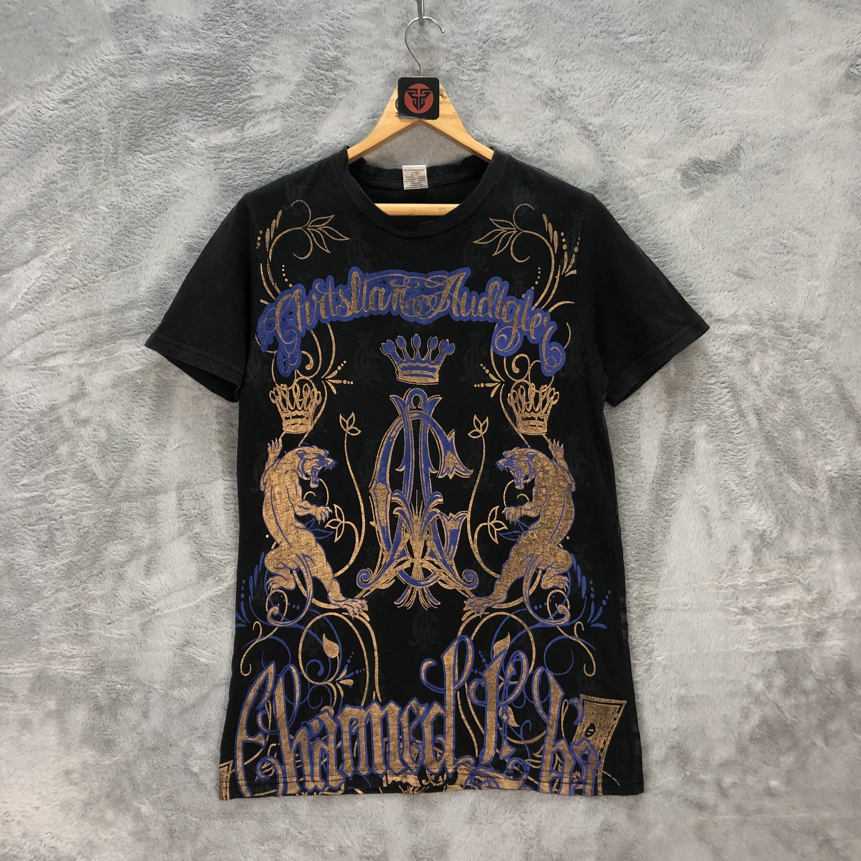 Christian Audigier Christian Audigier Los Angeles Hollywood Printed T #6306-59 Size M / US 6-8 / IT 42-44 - 1 Thumbnail