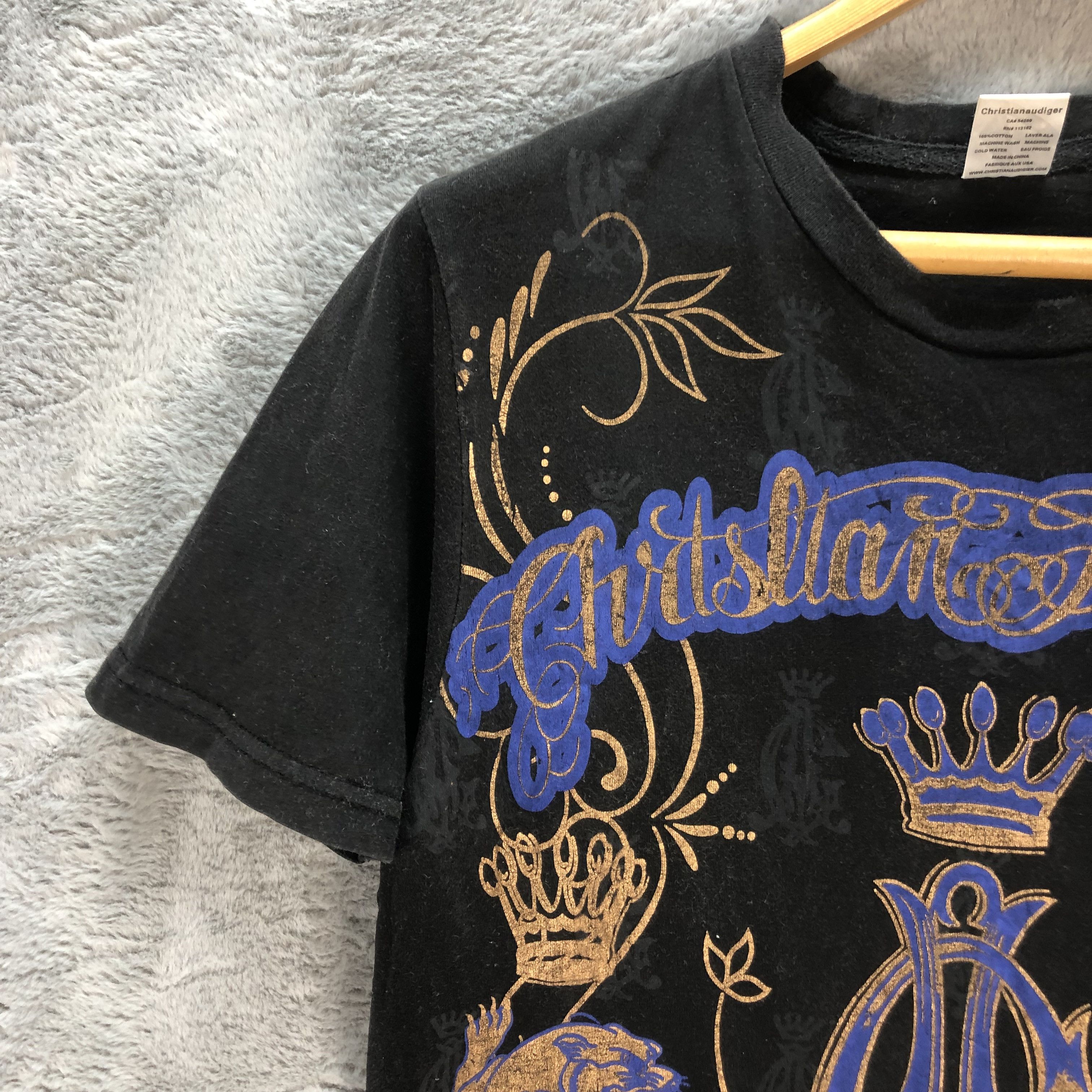 Christian Audigier Christian Audigier Los Angeles Hollywood Printed T #6306-59 Size M / US 6-8 / IT 42-44 - 5 Thumbnail
