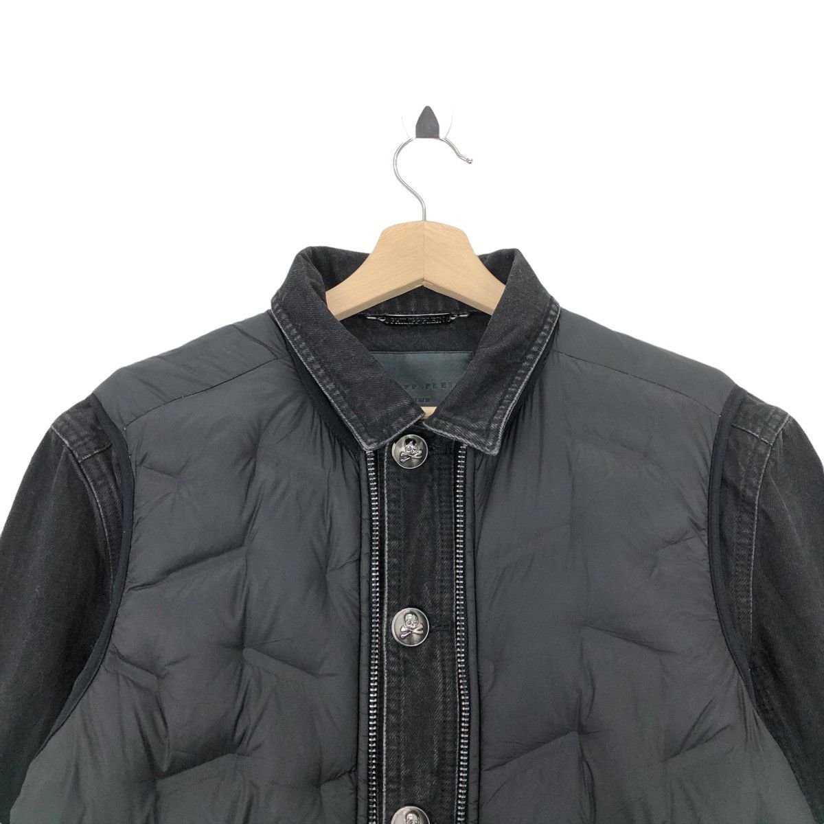 Philipp Plein Rare PHILIPP PLEIN HOMME Puffer Denim Jacket Puffer Trench Size US M / EU 48-50 / 2 - 10 Thumbnail