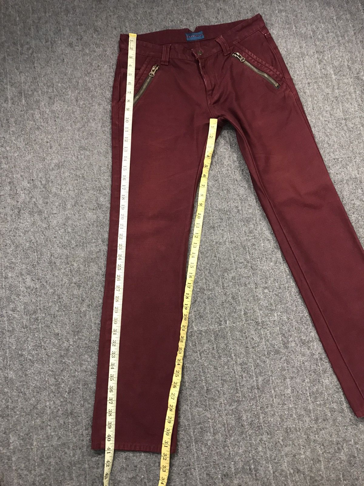 Japanese Brand × Vintage Vintage Grage Blue Casual Pants Zipper Style Size US 31 - 18 Thumbnail