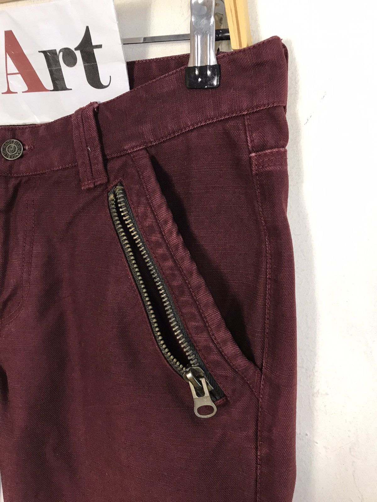 Japanese Brand × Vintage Vintage Grage Blue Casual Pants Zipper Style Size US 31 - 5 Thumbnail
