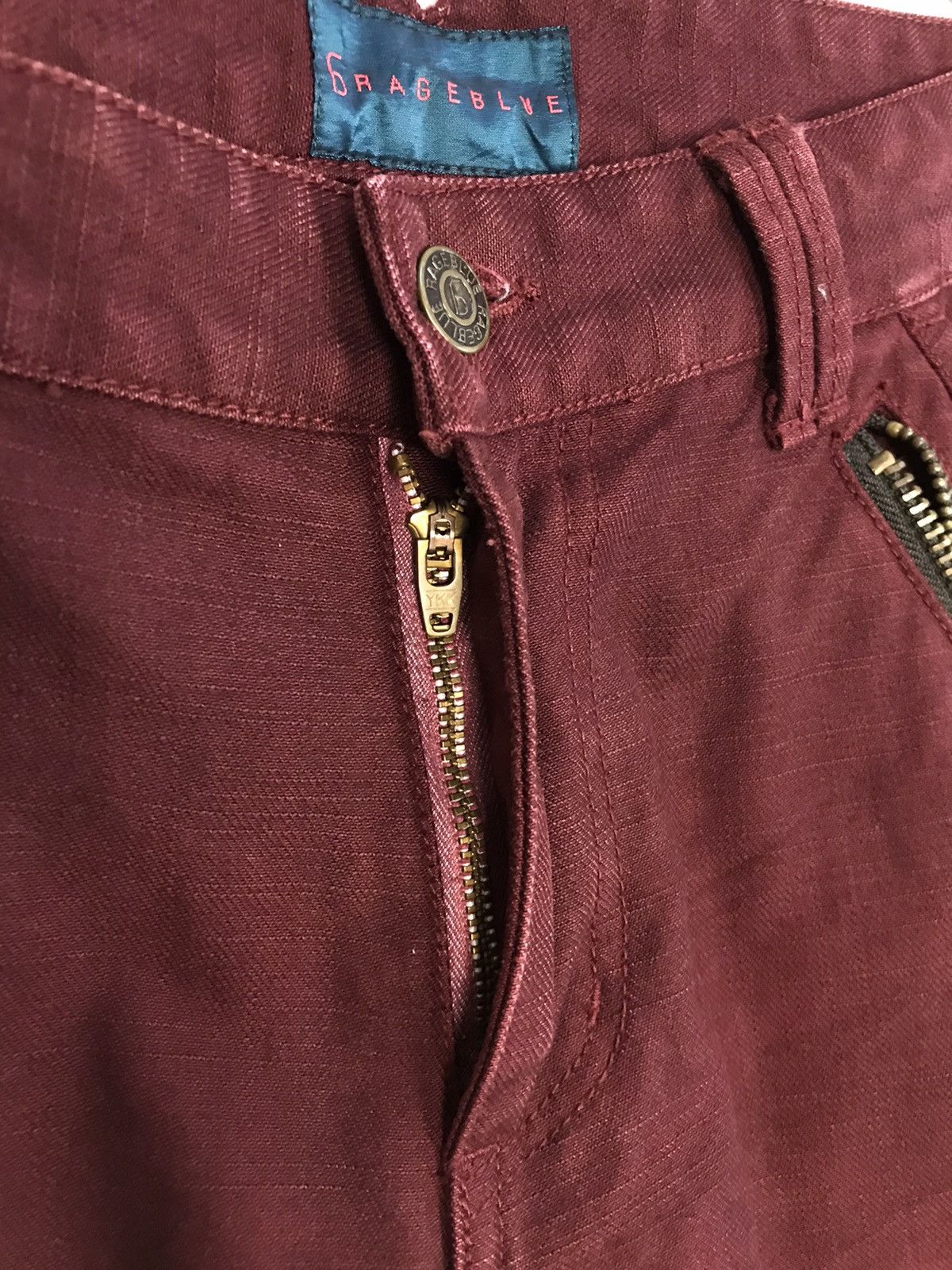 Japanese Brand × Vintage Vintage Grage Blue Casual Pants Zipper Style Size US 31 - 9 Thumbnail