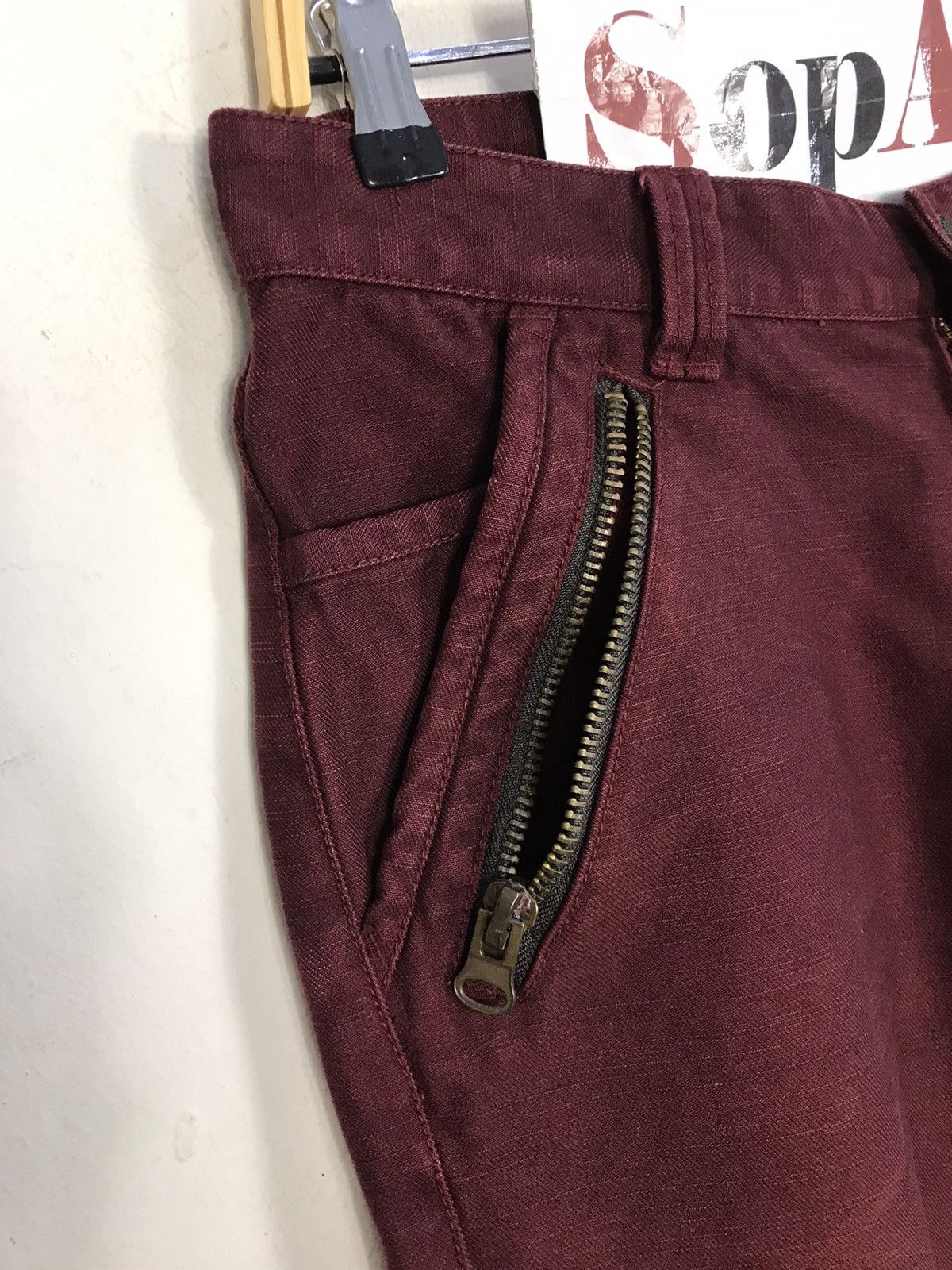 Japanese Brand × Vintage Vintage Grage Blue Casual Pants Zipper Style Size US 31 - 6 Thumbnail