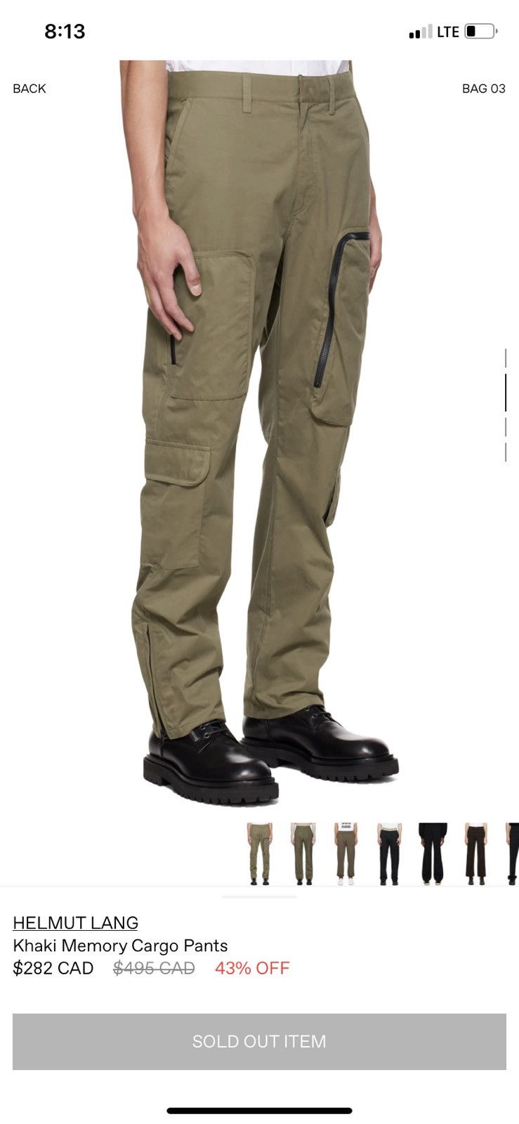 archive HELMUT LANG Cargo pants 本人期 Helmut Lang AW2004 Bondage Cargo Denim — Middleman Store