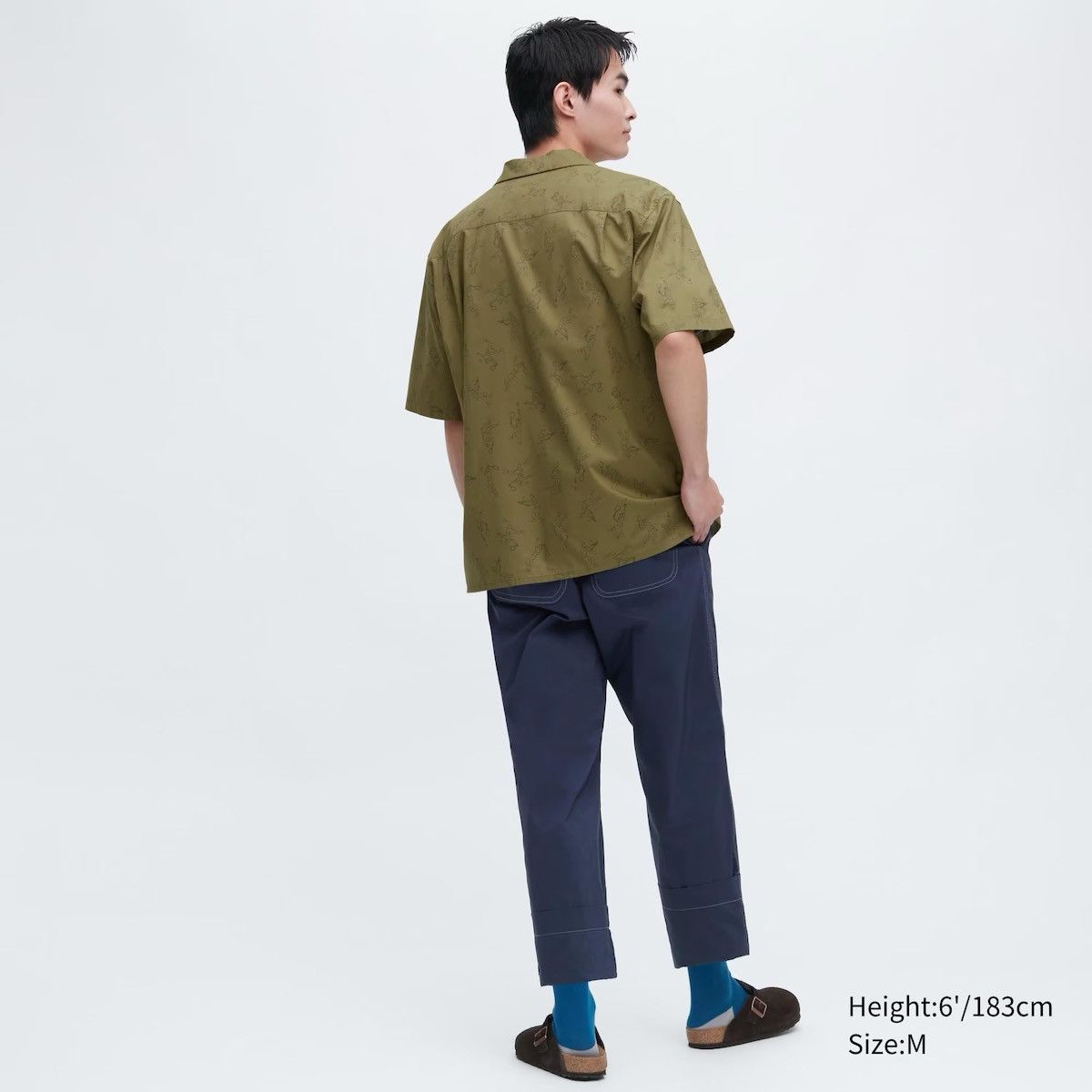 JW Anderson × Uniqlo Medium Open Collar Olive Green Tennis Dress Shirt Up Size US M / EU 48-50 / 2 - 11 Thumbnail
