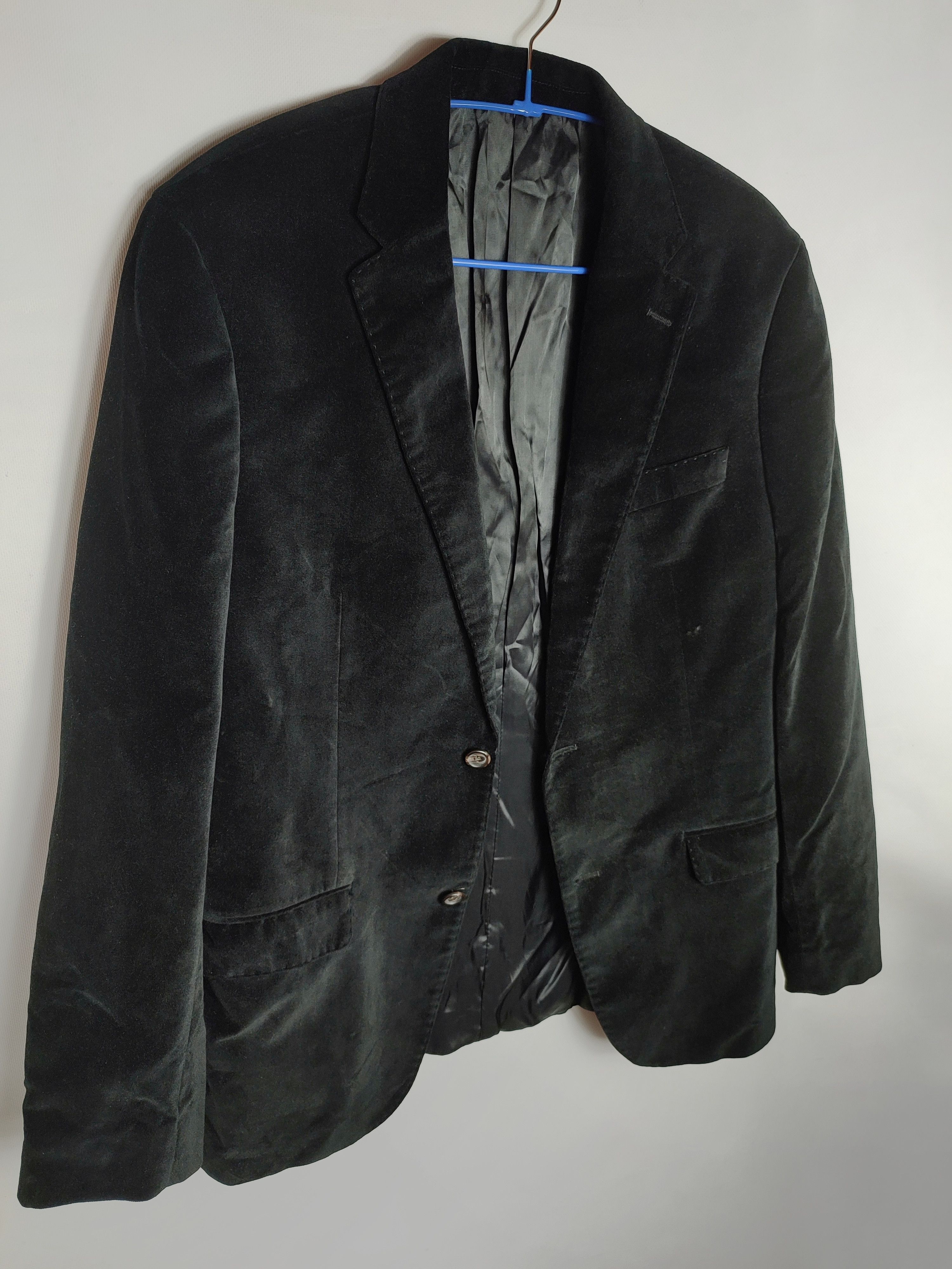 Lauren Ralph Lauren LRL Ralph Lauren Velour Black Blazer Size 48R - 3 Thumbnail