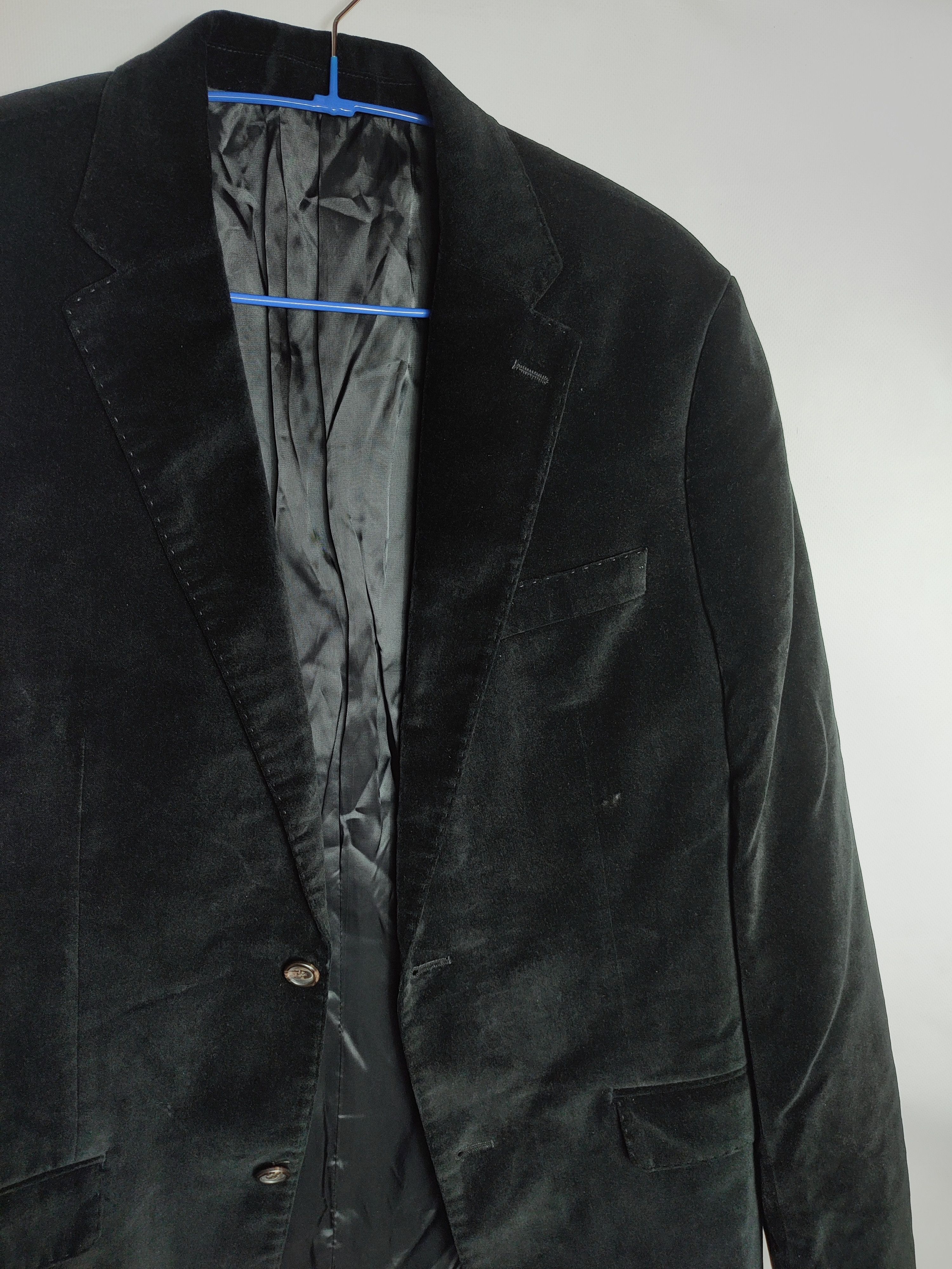 Lauren Ralph Lauren LRL Ralph Lauren Velour Black Blazer Size 48R - 4 Thumbnail