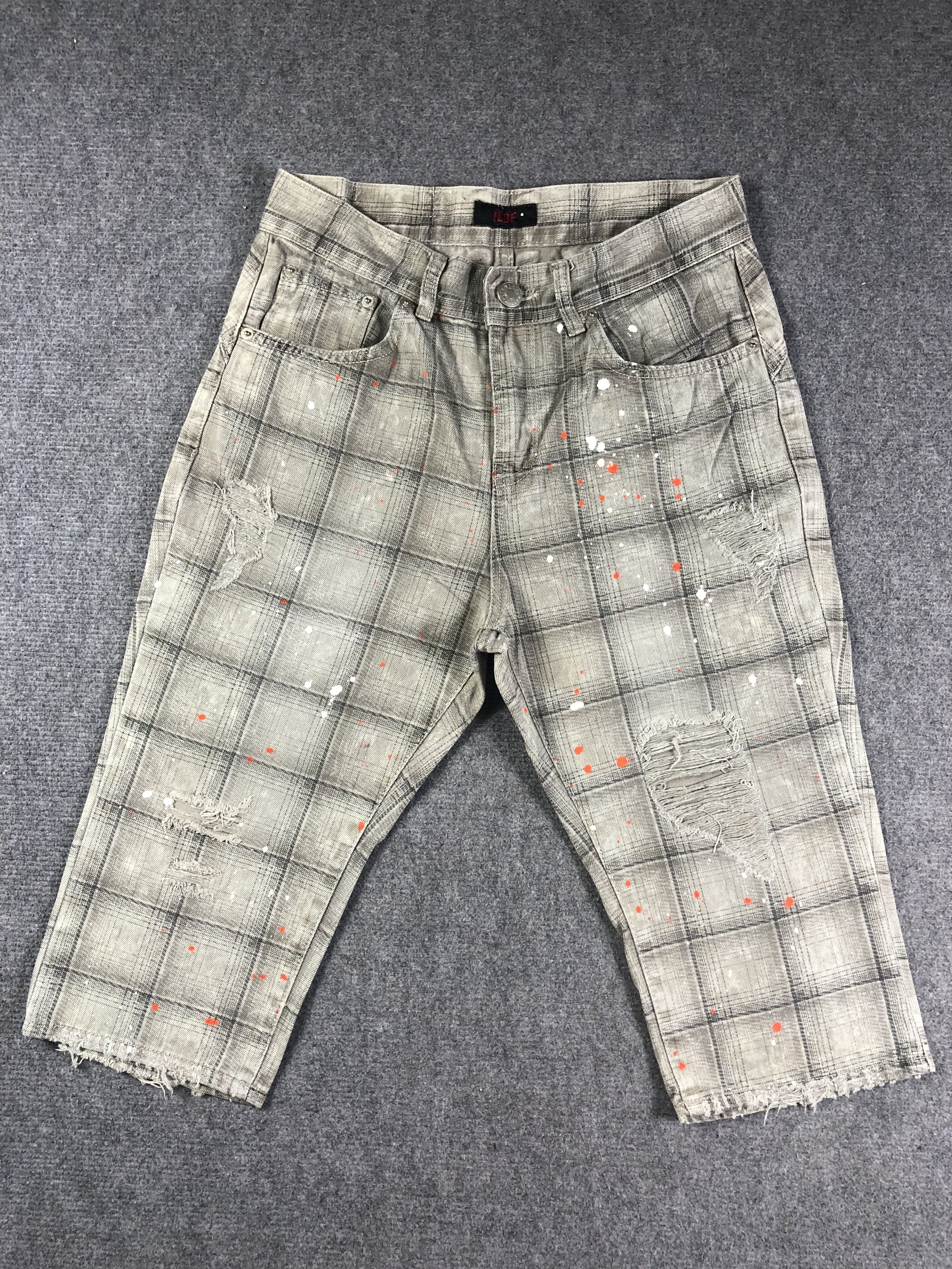 Other Painted Short Jeans 30x15 Size US 30 / EU 46 - 1 Thumbnail