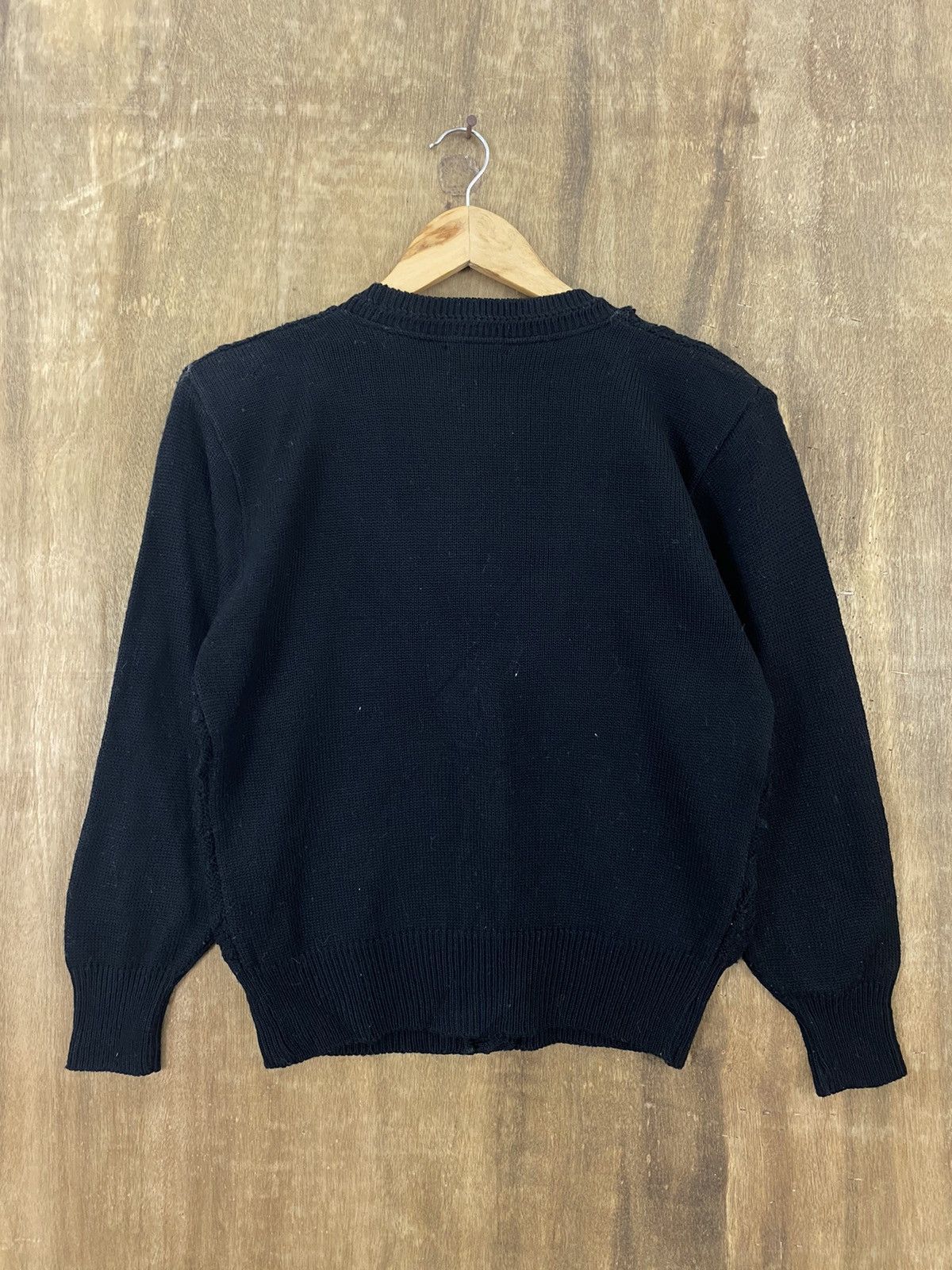 Homespun Knitwear DL Myny Black Cardigan Knitwear Like Kurt Cobain #A1272 Size US S / EU 44-46 / 1 - 2 Thumbnail