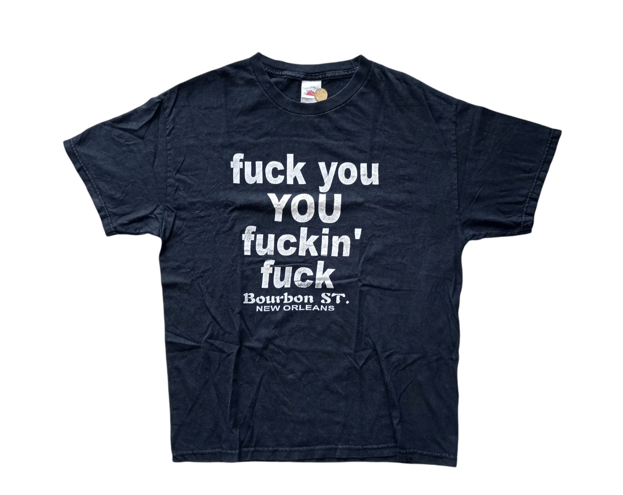Vintage Vintage 2000s F**k You F**king F**k T-Shirt Size US L / EU 52-54 / 3 - 1 Thumbnail
