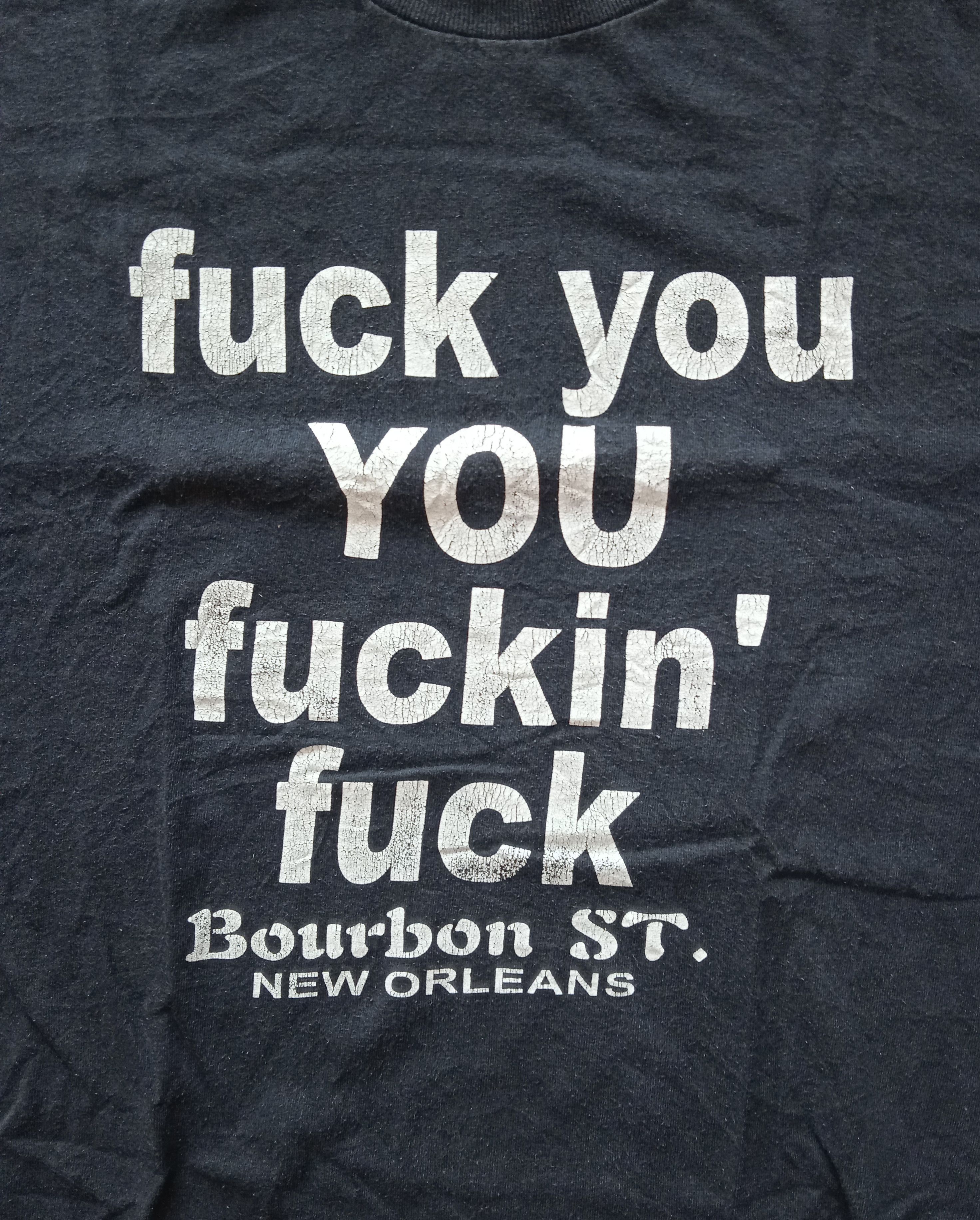 Vintage Vintage 2000s F**k You F**king F**k T-Shirt Size US L / EU 52-54 / 3 - 3 Thumbnail