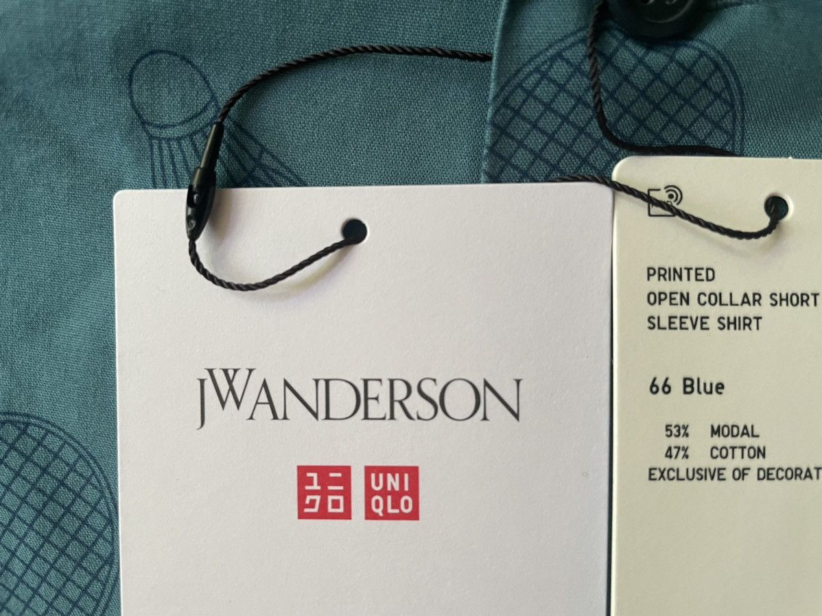 JW Anderson × Uniqlo Medium Open Collar Blue Badminton Tennis Dress Shirt Up Size US M / EU 48-50 / 2 - 12 Thumbnail