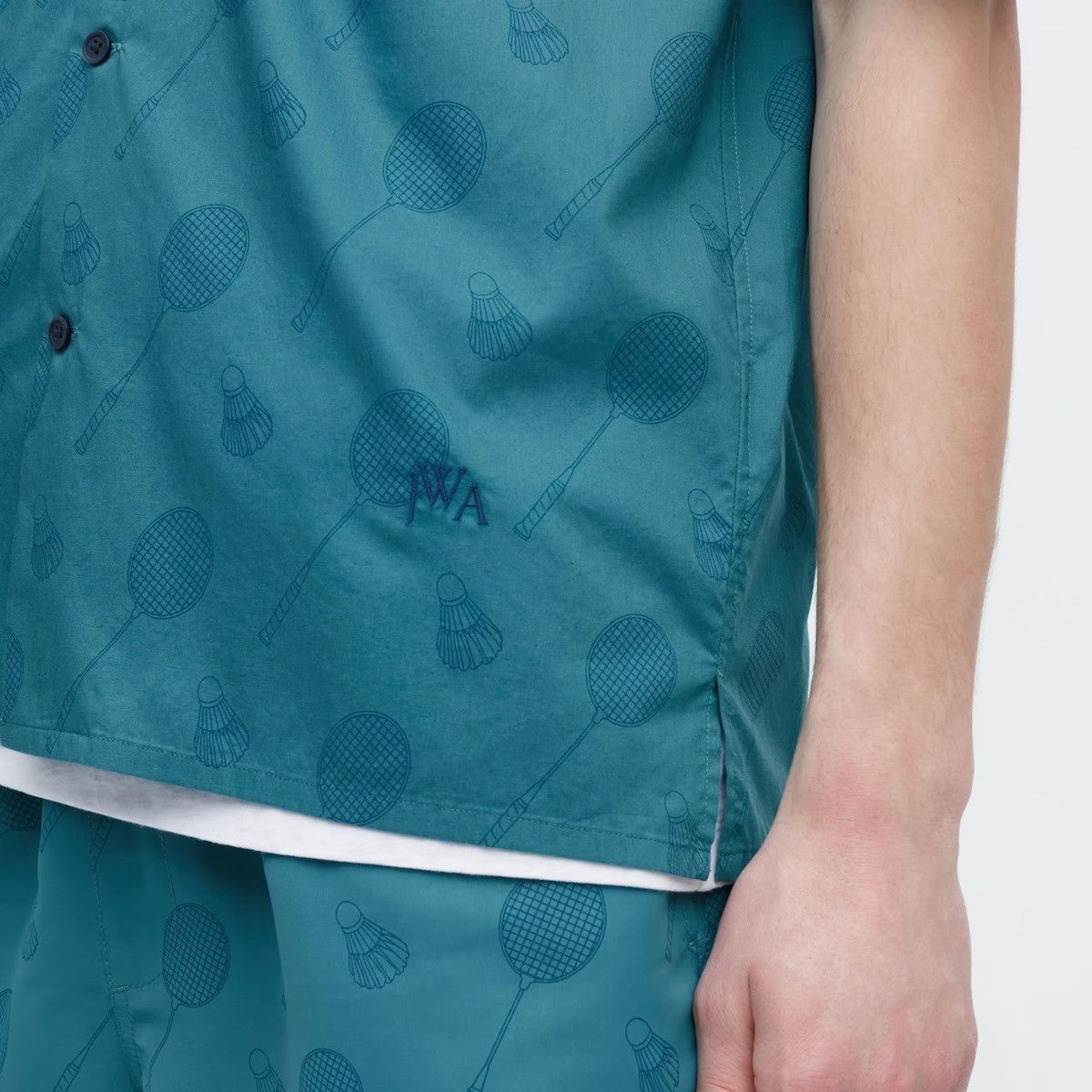 JW Anderson × Uniqlo Medium Open Collar Blue Badminton Tennis Dress Shirt Up Size US M / EU 48-50 / 2 - 17 Thumbnail