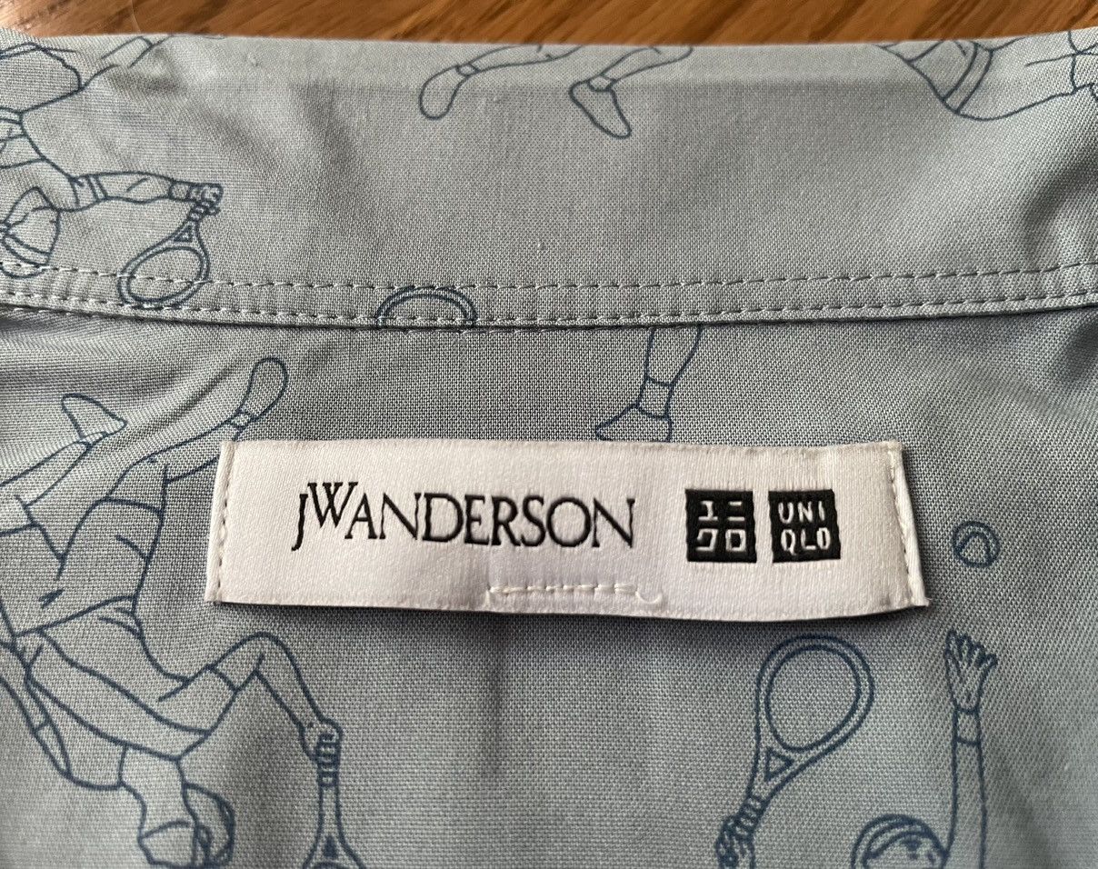 JW Anderson × Uniqlo Extra Small Open Collar Light Blue Tennis Dress Shirt Up XS Size US XS / EU 42 / 0 - 16 Thumbnail