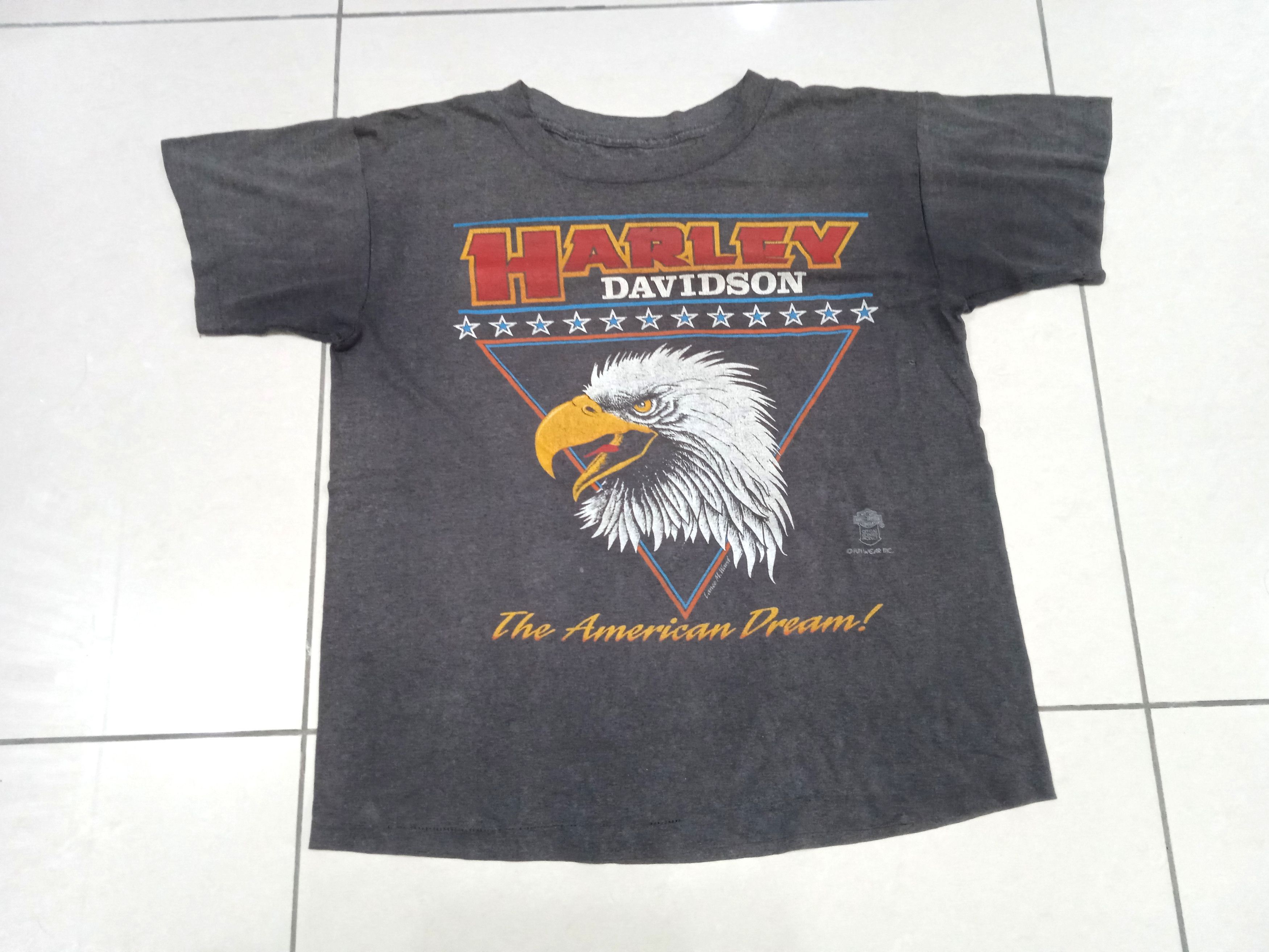image of 90's Harley Davidson Fun Wear in Grey, Men's (Size Medium)