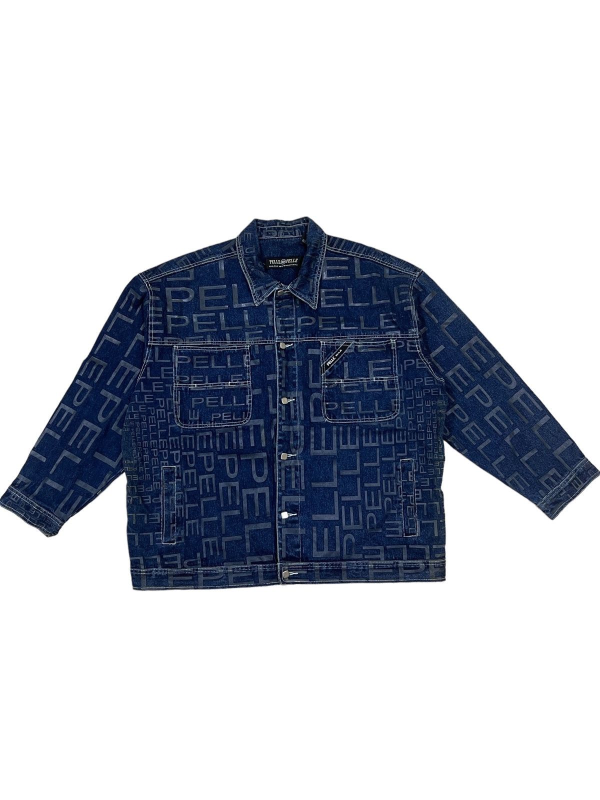 Marc Buchanan ARCHIVE🔥90s Pelle Pelle Marc Buchanan Jacquard Monogram OS Size US XL / EU 56 / 4 - 2 Thumbnail