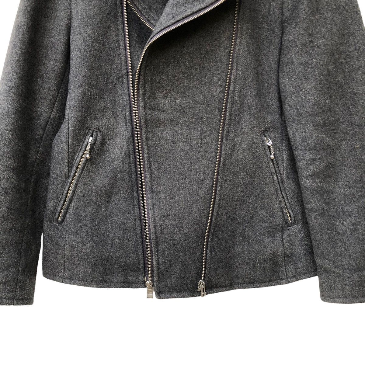 Japanese Brand Takeo Kikuchi Asymmetrical Double Collar Zipper Jacket Size US M / EU 48-50 / 2 - 6 Thumbnail