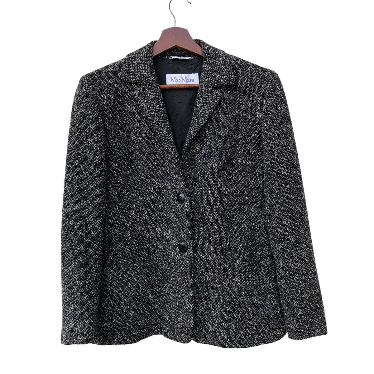 Max Mara 🔥Max Mara Tweed Blazer Jacket Size M / US 6-8 / IT 42-44 - 1 Thumbnail