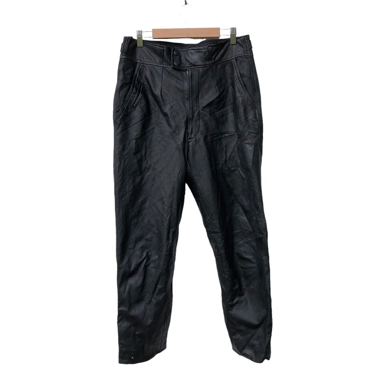 Kadoya VINTAGE JAPANESE BRAND Leather Pants Style Kurshitani Size US 33 - 1 Thumbnail