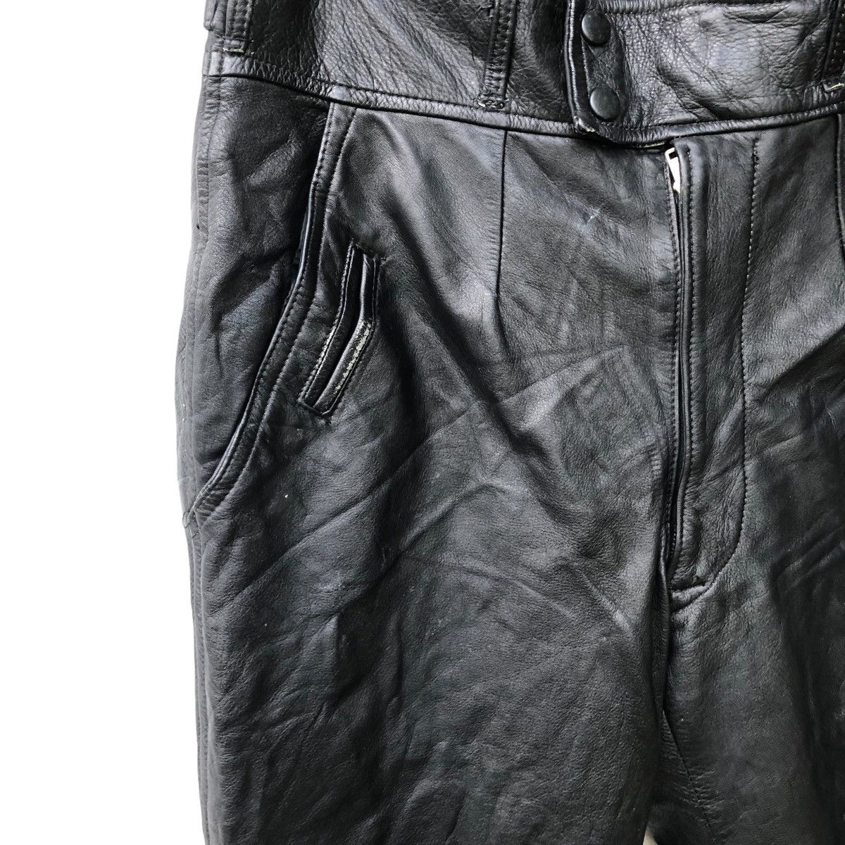 Kadoya VINTAGE JAPANESE BRAND Leather Pants Style Kurshitani Size US 33 - 4 Thumbnail