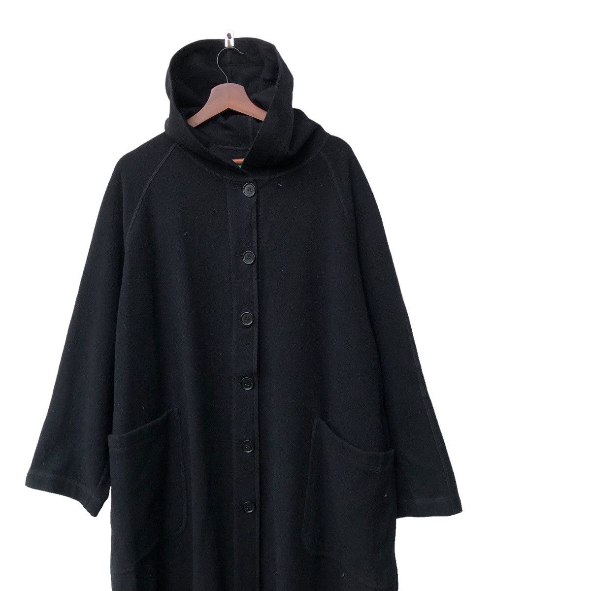 United Colors Of Benetton 🔥UNITED OF COLOUR BENETTON WOOL LONG COAT JACKET Size XL / US 12-14 / IT 48-50 - 3 Thumbnail