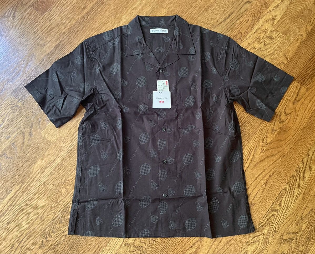 JW Anderson × Uniqlo Large Open Collar Black Badminton Tennis Shirt Up Vacation Size US L / EU 52-54 / 3 - 1 Thumbnail