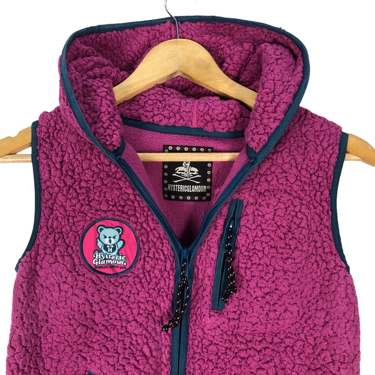 Hysteric Glamour Awesome Hysteric Glamour Deep Pile Vest Hoodie Jacket Size US S / EU 44-46 / 1 - 3 Thumbnail