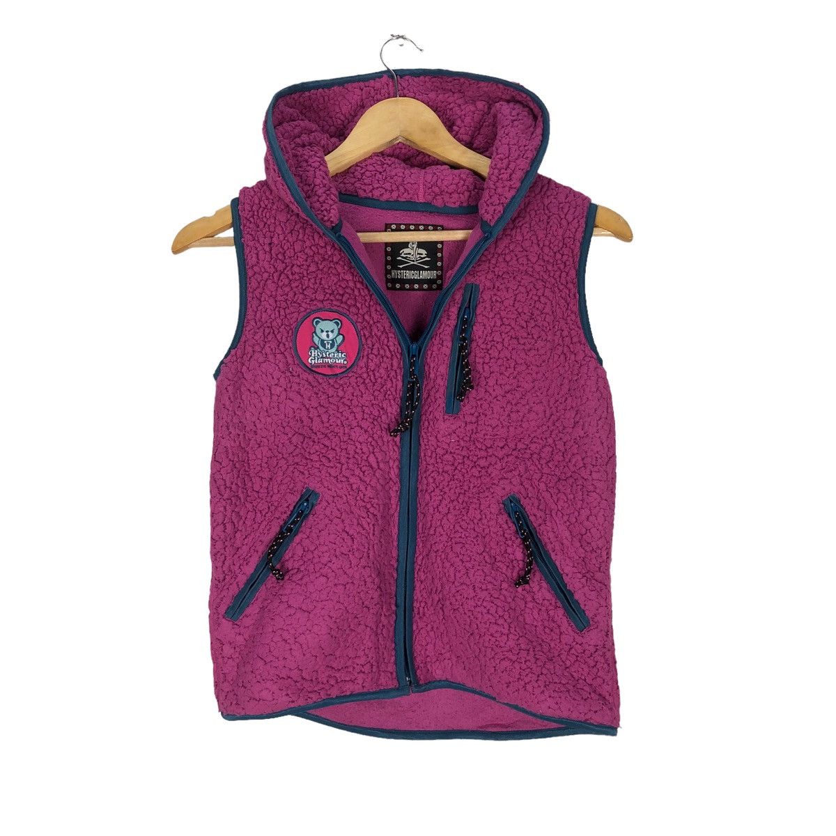 Hysteric Glamour Awesome Hysteric Glamour Deep Pile Vest Hoodie Jacket Size US S / EU 44-46 / 1 - 1 Thumbnail