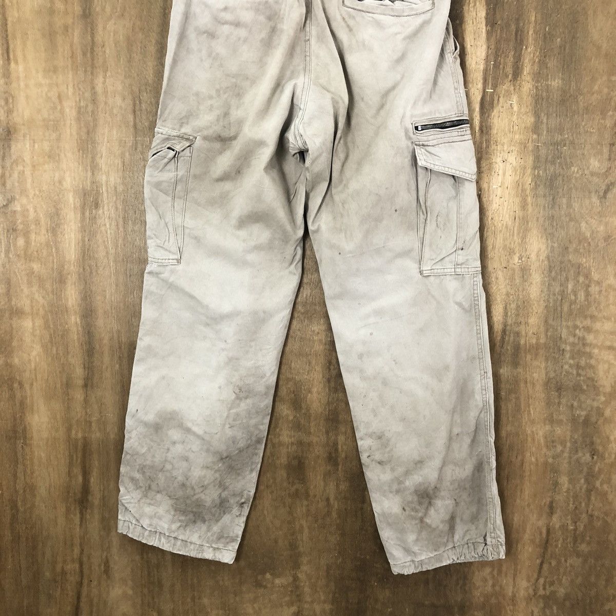 Vintage Even River dirty thrashed Brown Cargo pants #6247 Size US 31 - 10 Thumbnail