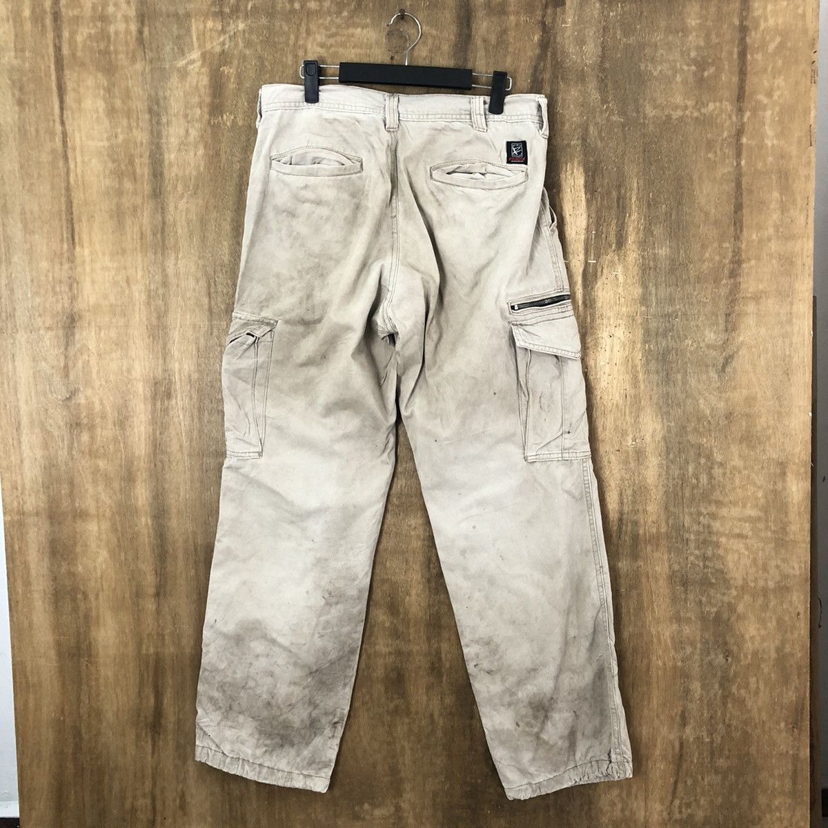 Vintage Even River dirty thrashed Brown Cargo pants #6247 Size US 31 - 8 Thumbnail