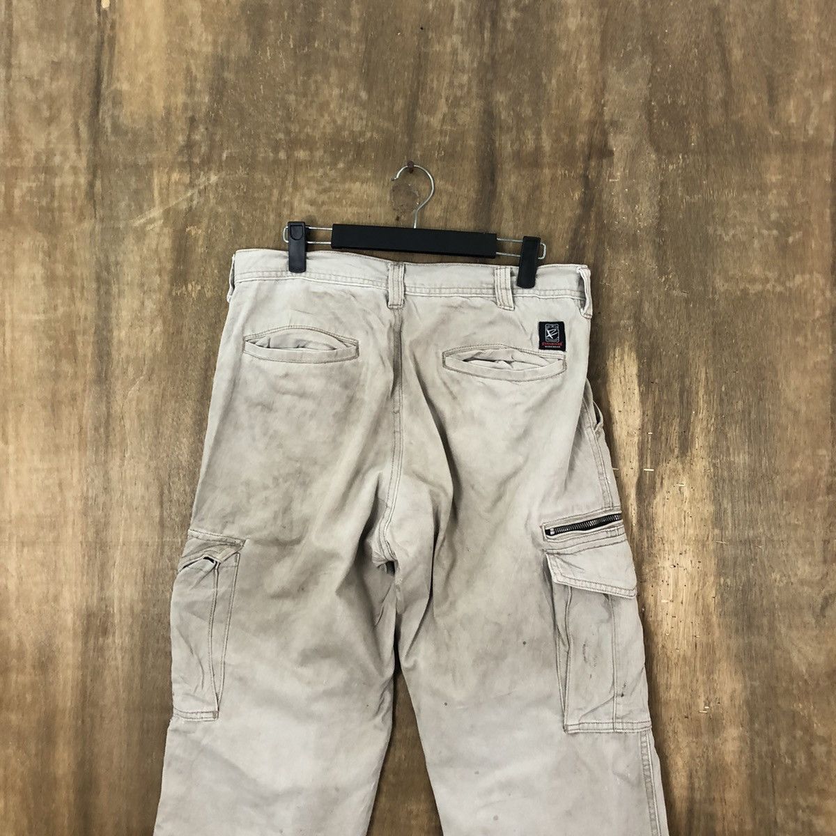 Vintage Even River dirty thrashed Brown Cargo pants #6247 Size US 31 - 9 Thumbnail