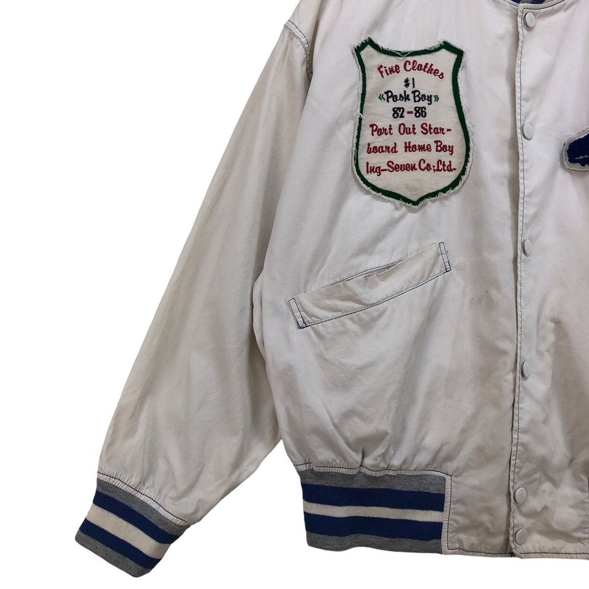 Japanese Brand Vintage 80s Posh Boy Bomber Jacket Size US L / EU 52-54 / 3 - 3 Thumbnail