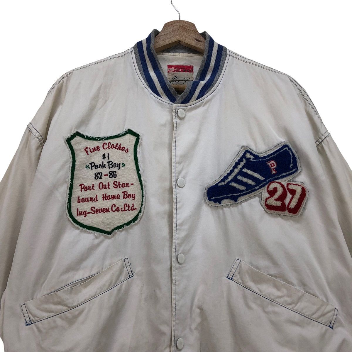 Japanese Brand Vintage 80s Posh Boy Bomber Jacket Size US L / EU 52-54 / 3 - 5 Thumbnail